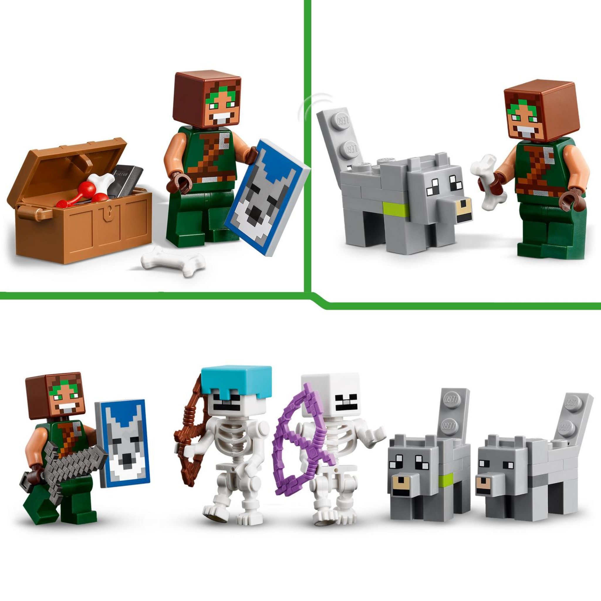 Voir la diapositive 5 : LEGO Minecraft 21261 - La Forteresse du Loup - Set sur le Thème du Squelette - Jouet d'Exploration Pour les Enfants Garçons et Filles dès 8 Ans - Construction d'un Château et Aventures 21261