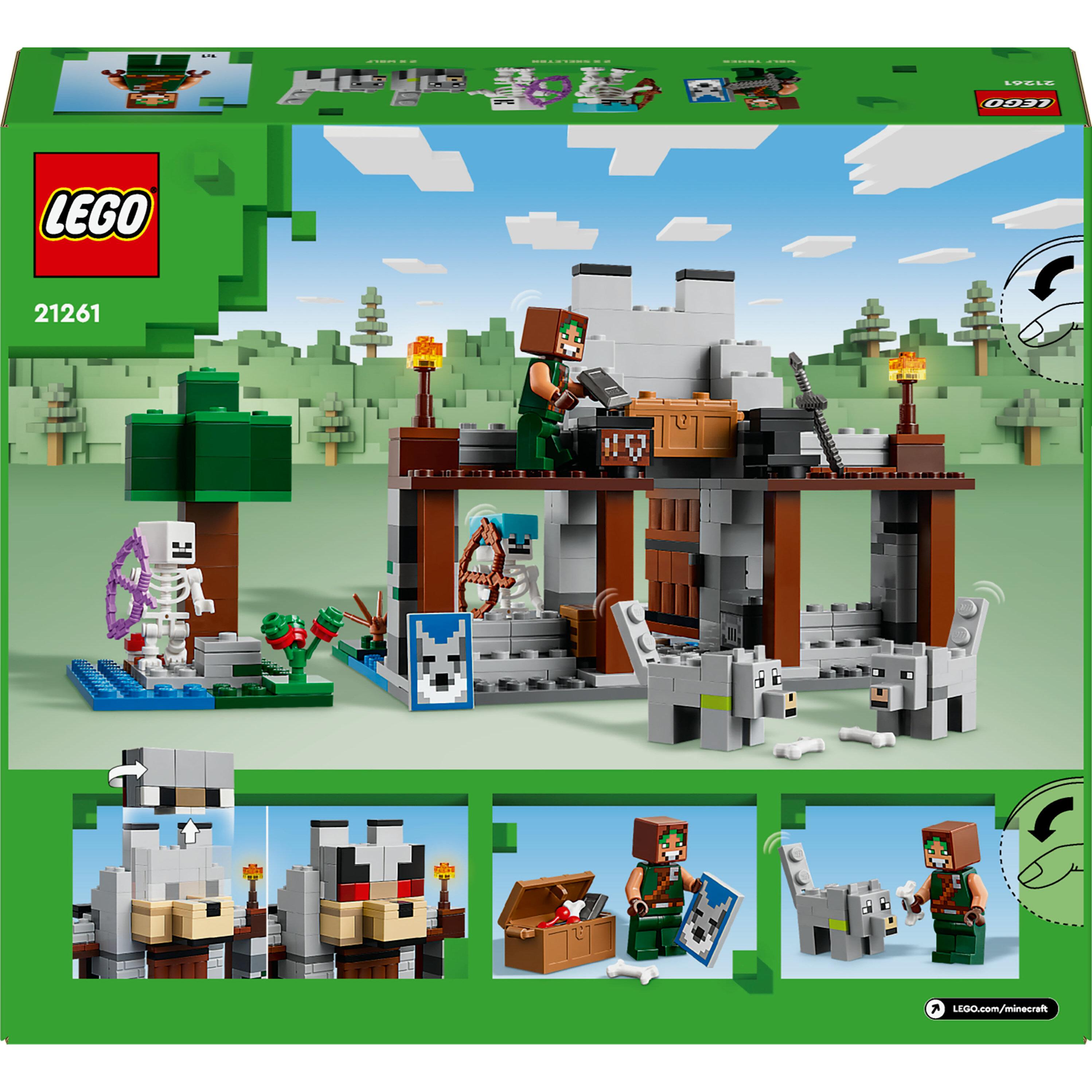 Voir la diapositive 8 : LEGO Minecraft 21261 - La Forteresse du Loup - Set sur le Thème du Squelette - Jouet d'Exploration Pour les Enfants Garçons et Filles dès 8 Ans - Construction d'un Château et Aventures 21261