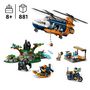 Voir la diapositive 3 : LEGO City 60437 - L'Hélicoptère de l'Explorateur de la Jungle au Camp de Base - Set de Jeu d'Aventure et Véhicules pour Enfants dès 8 Ans - Jouet de Construction - 5 Minifigurines et 3 Gorilles