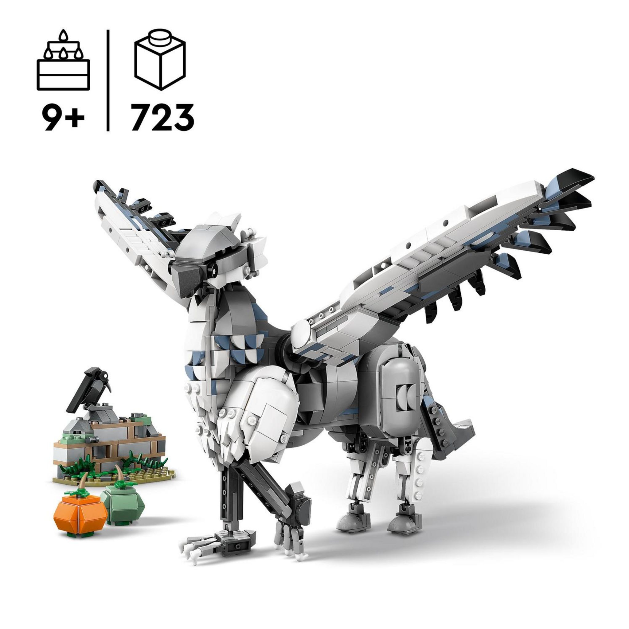 Voir la diapositive 3 : LEGO Harry Potter 76427 - Buck - Hippogriffe - Figurine de Créature Magique - Set Pour Enfants à Collectionner