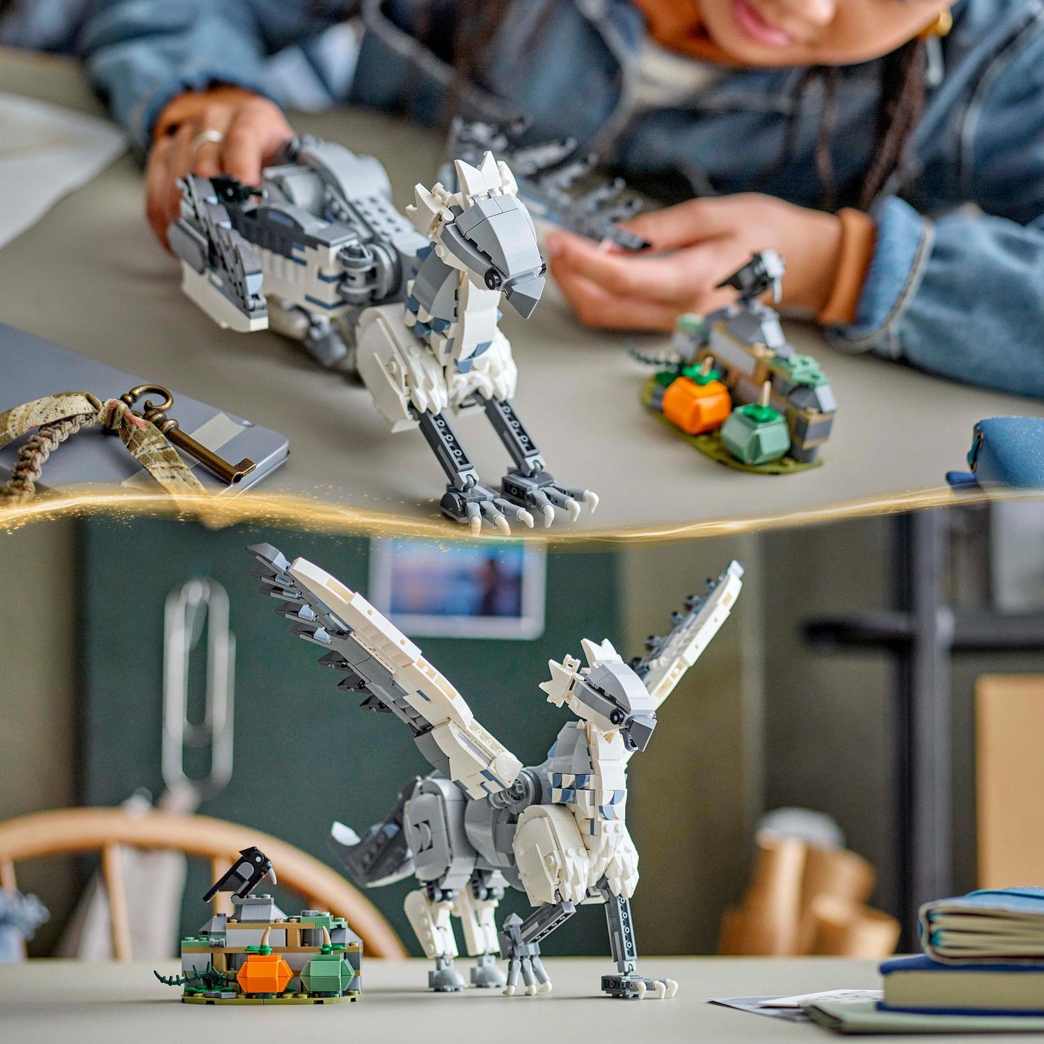 Voir la diapositive 6 : LEGO Harry Potter 76427 - Buck - Hippogriffe - Figurine de Créature Magique - Set Pour Enfants à Collectionner