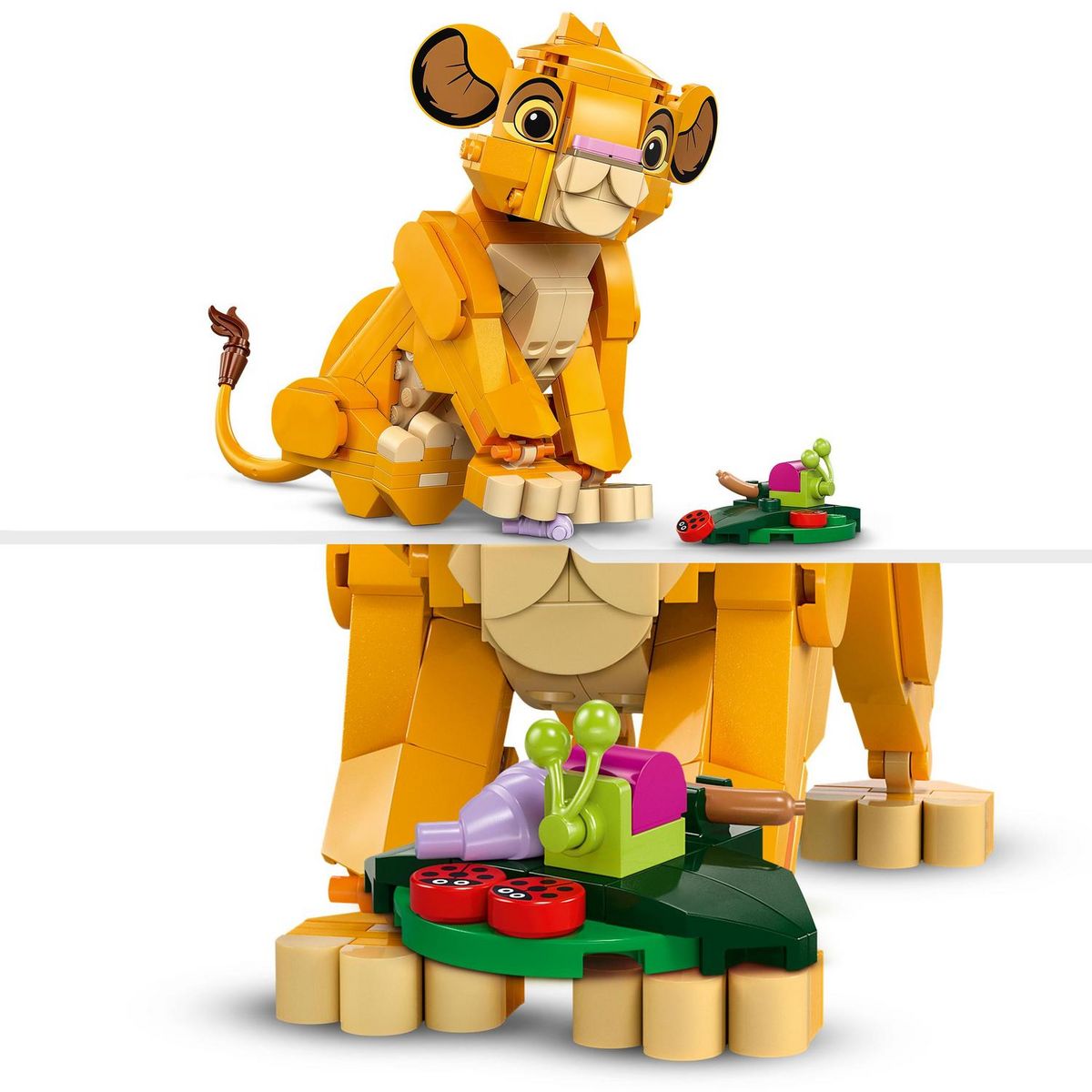 LEGO Disney Classic 43243 - Simba, le Bébé du Roi Lion, Jouet de Construction pour Enfants, Figurine à Construire, Jouet d'Activité et de Développement