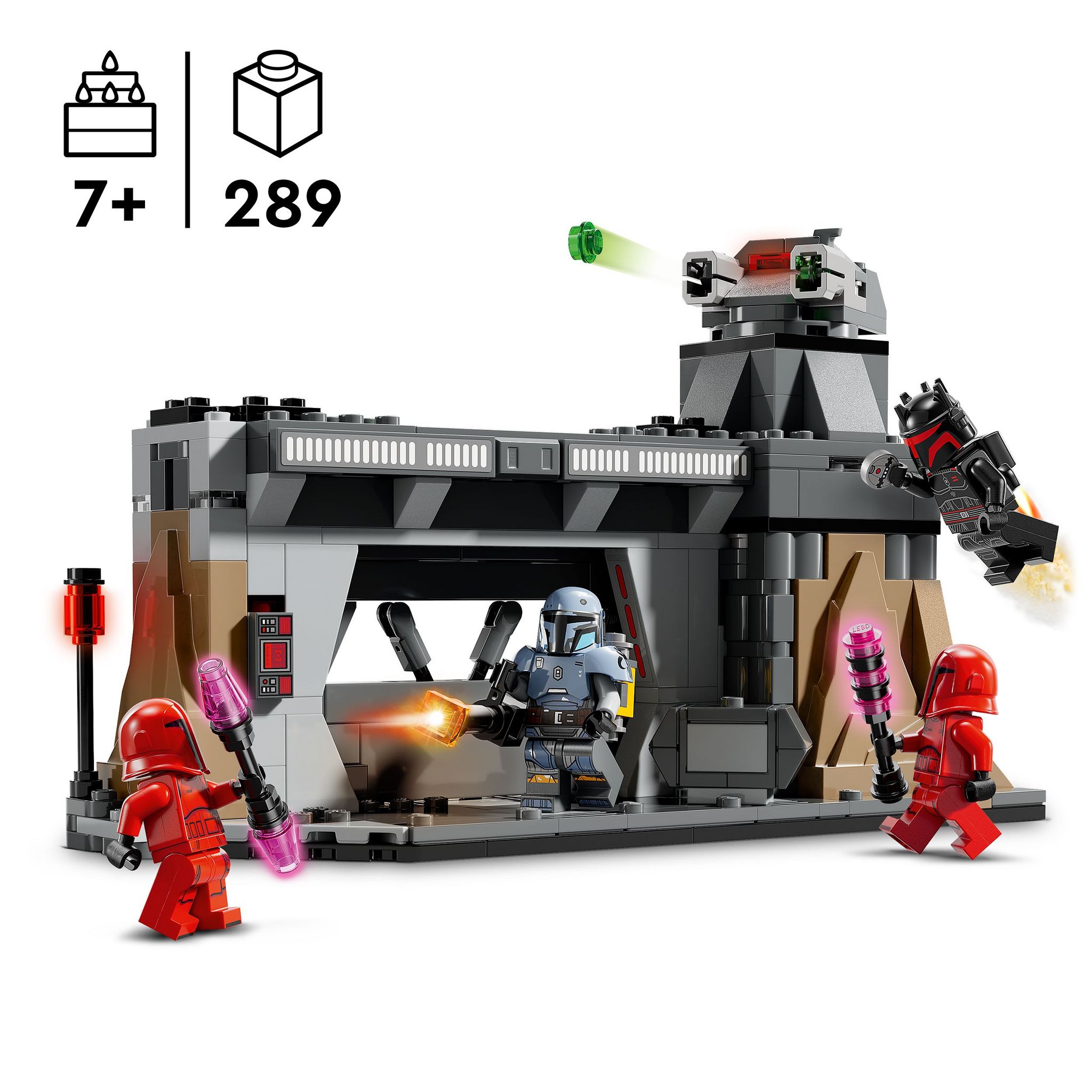 Voir la diapositive 3 : LEGO Star Wars 75386 - The Mandalorian Le Combat de Paz Vizsla et Moff Gideon - Set à Collectionner pour Enfants