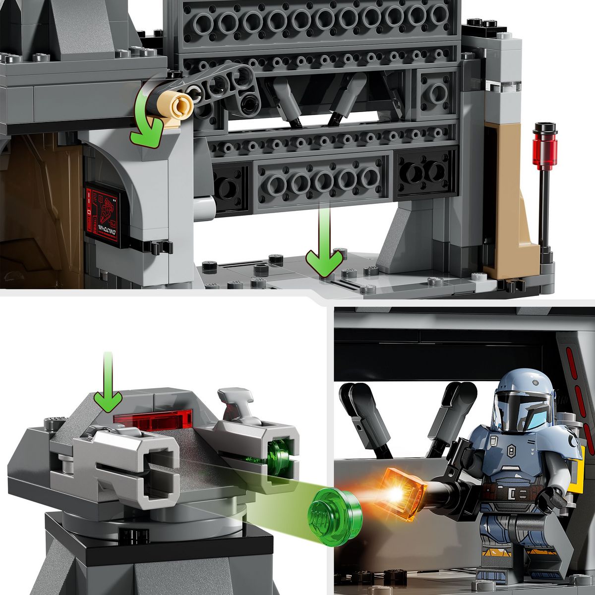 LEGO Star Wars 75386 - The Mandalorian Le Combat de Paz Vizsla et Moff Gideon - Set à Collectionner pour Enfants