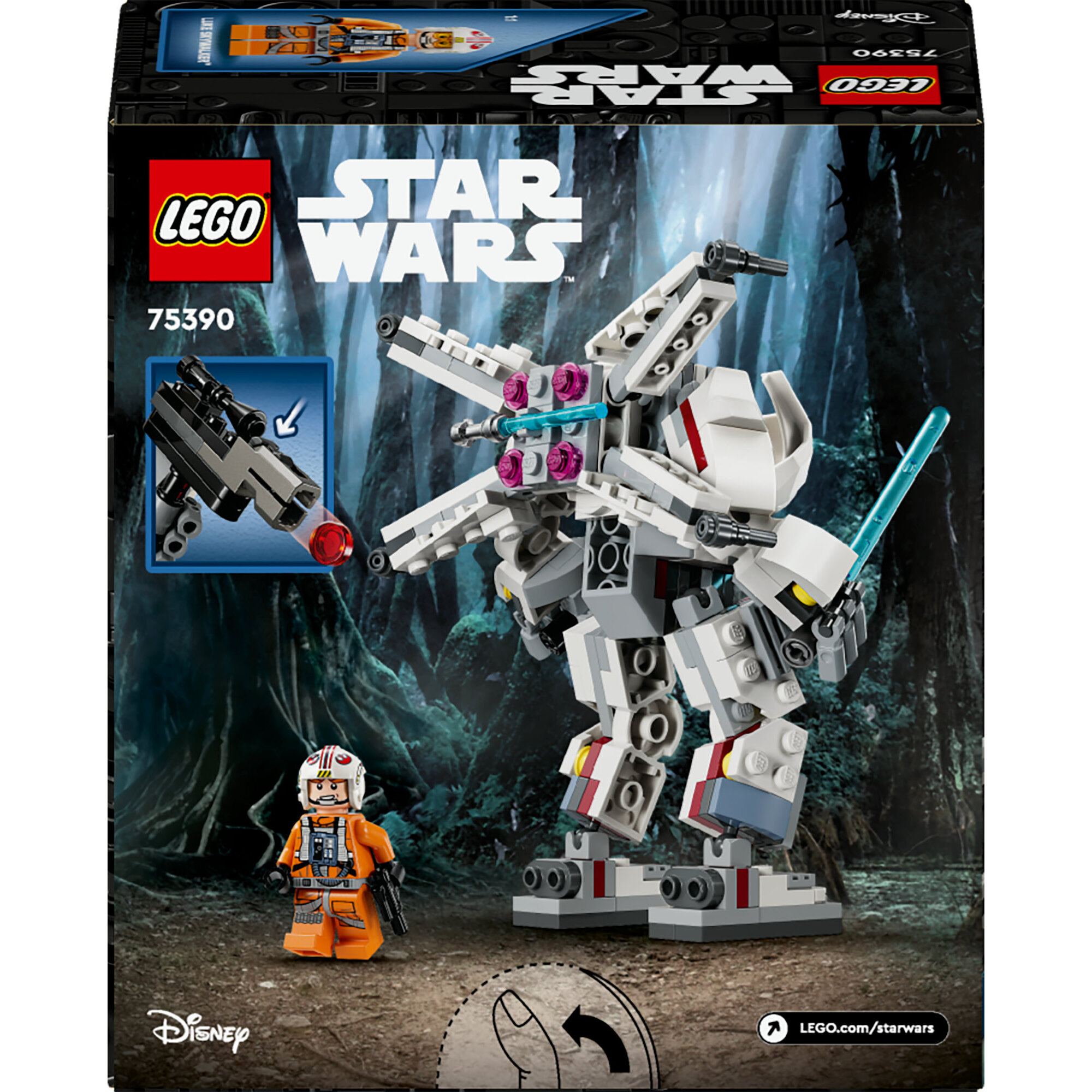 Voir la diapositive 7 : LEGO Star Wars 75390 - Le Robot X-Wing de Luke Skywalker - Jouet à Collectionner pour Enfants - Jeu de Construction et d'Aventures