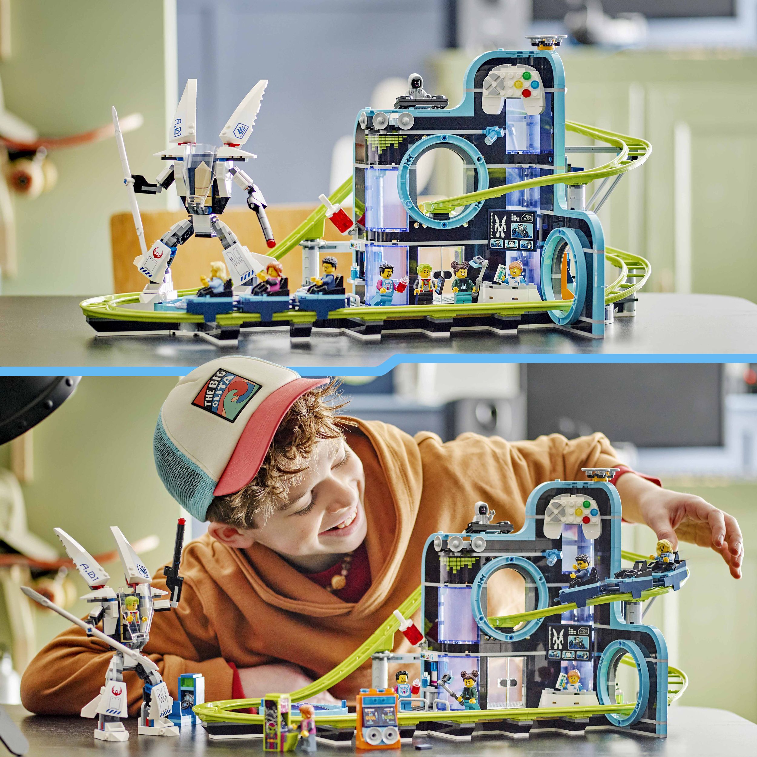 Voir la diapositive 6 : LEGO City 60421 - Le Parc d'Attractions de Robot World, Jouet d'Aventure, Jeux de Fête Foraine Enfant, Pour les Garçons et les Filles à Partir de 8 Ans, Cadeau Créatif Anniversaire