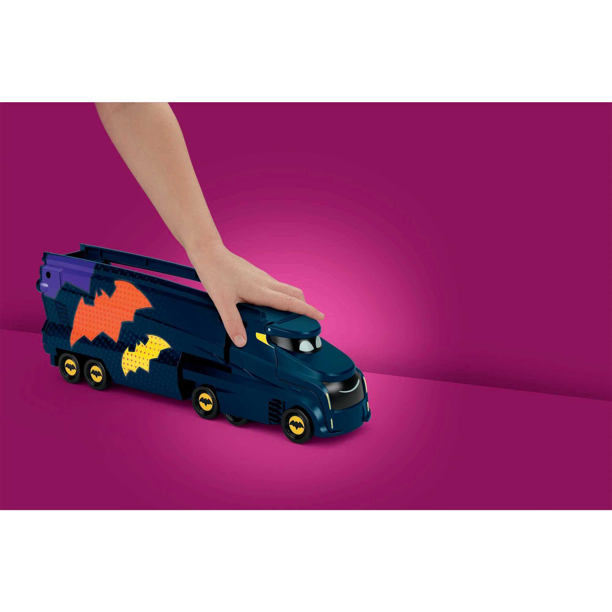 Voir la diapositive 4 : MATTEL Bat camion contenant 7 voitures Fisher Price