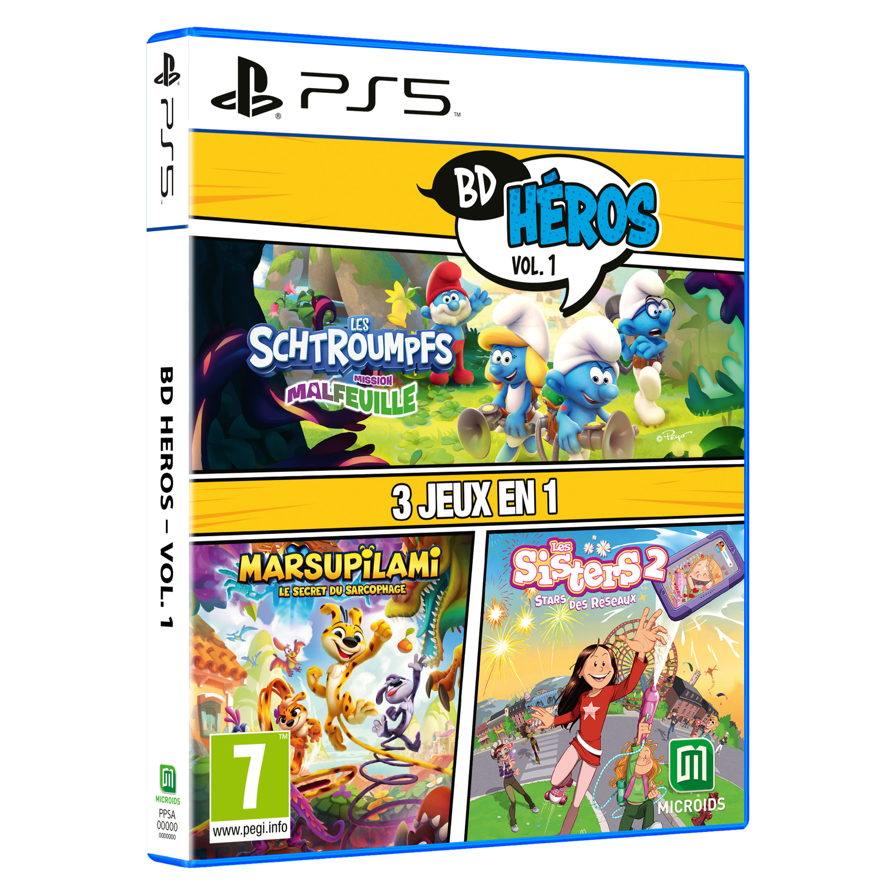 Voir la diapositive 2 : Pack Bd Heros Vol.1 : 3 jeux en 1 PS5