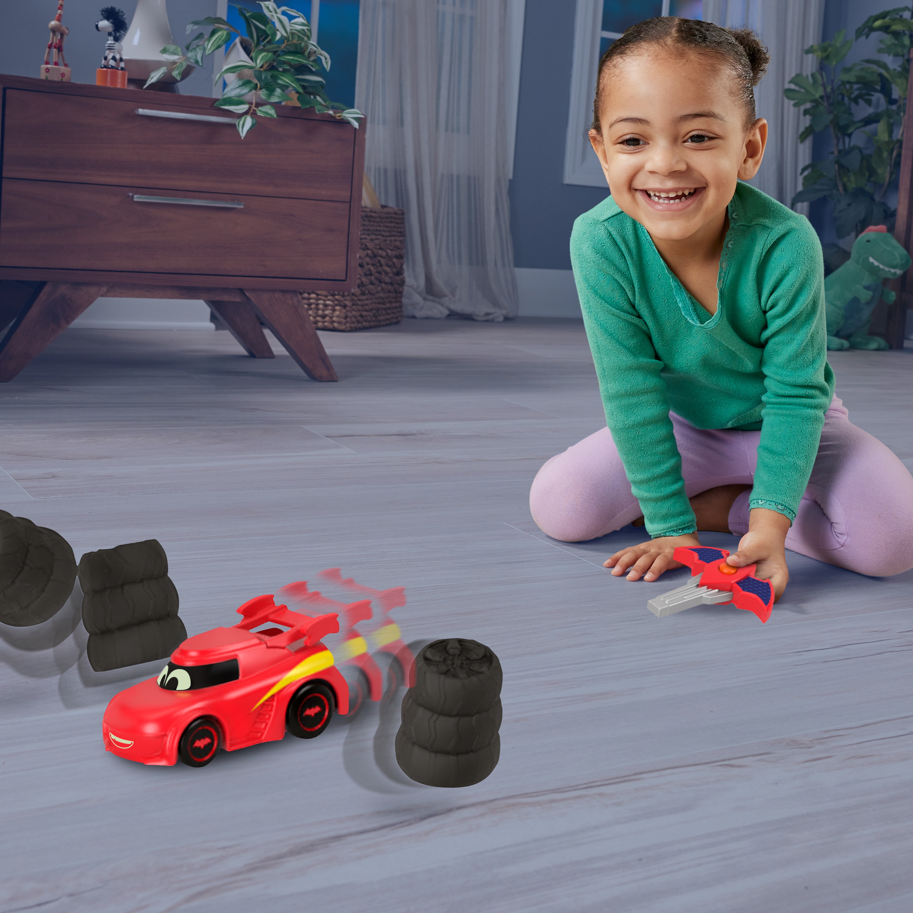Voir la diapositive 13 : MATTEL Véhicule avec Propulseur Batwheels - Fisher Price