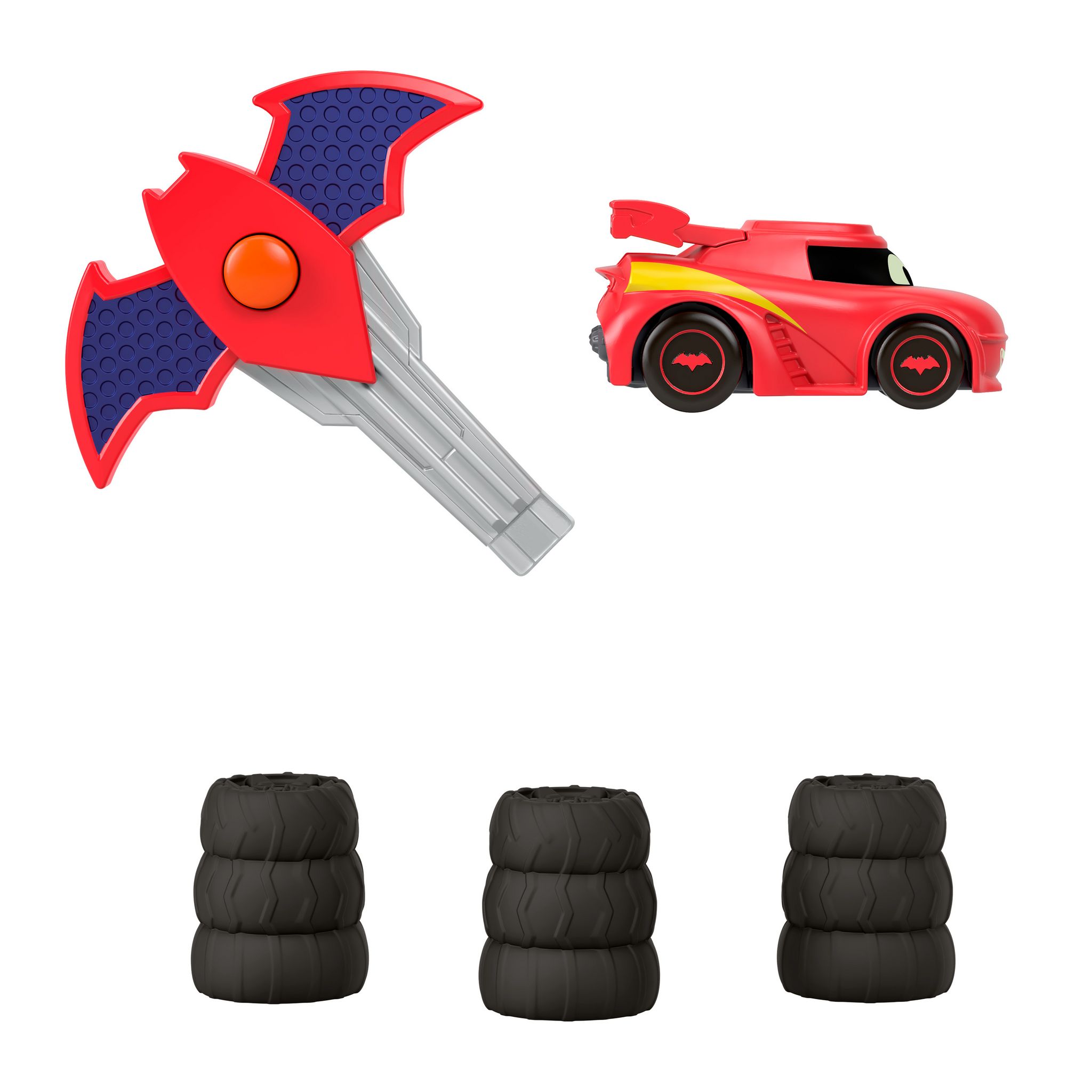 Voir la diapositive 3 : MATTEL Véhicule avec Propulseur Batwheels - Fisher Price