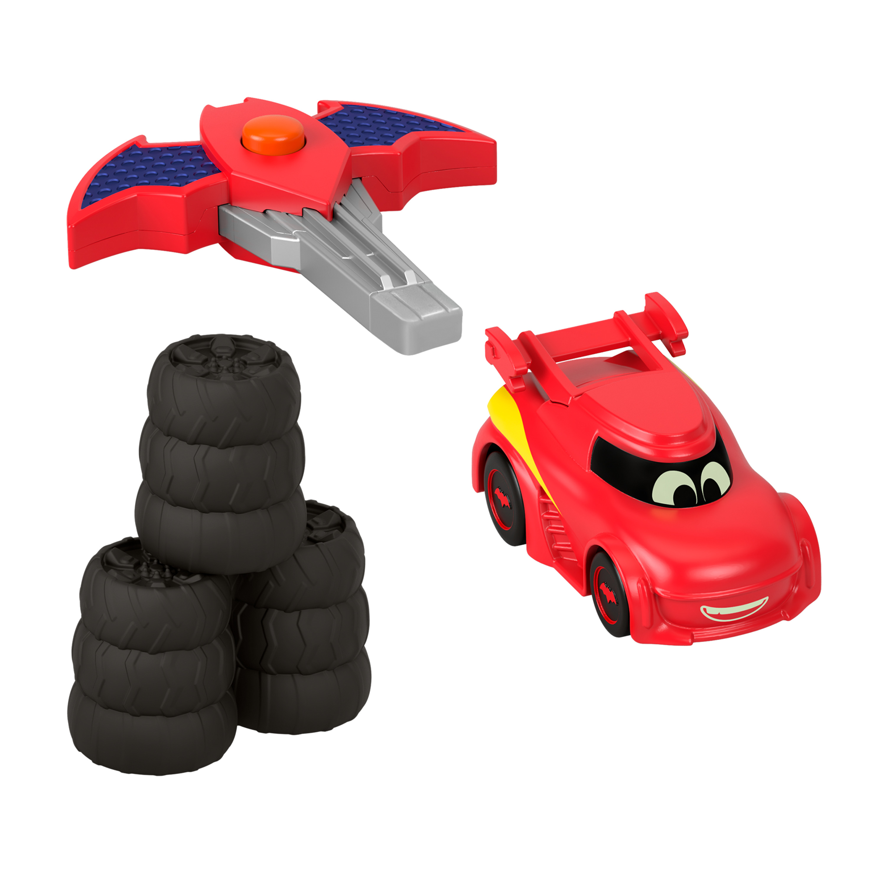 Voir la diapositive 4 : MATTEL Véhicule avec Propulseur Batwheels - Fisher Price
