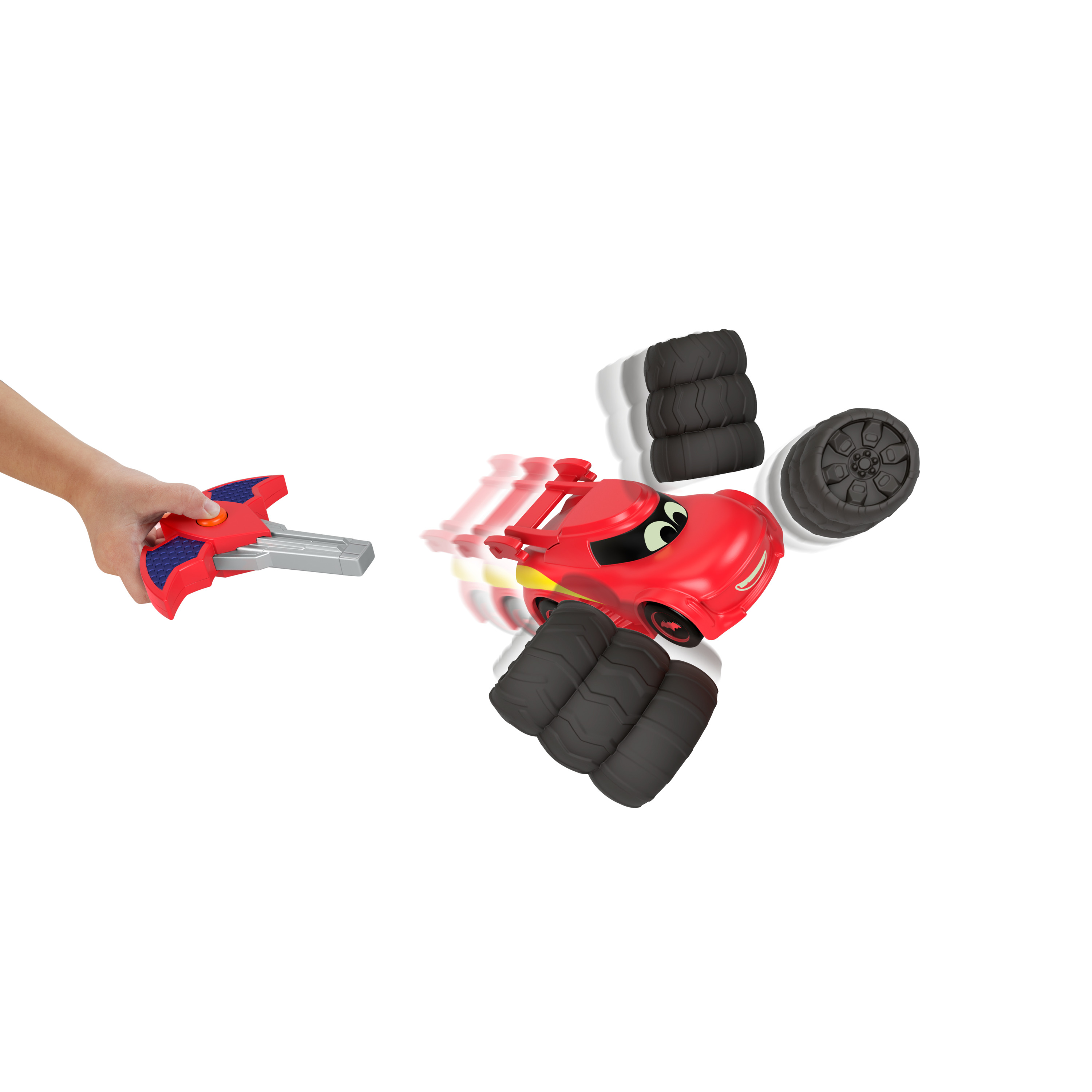 Voir la diapositive 7 : MATTEL Véhicule avec Propulseur Batwheels - Fisher Price