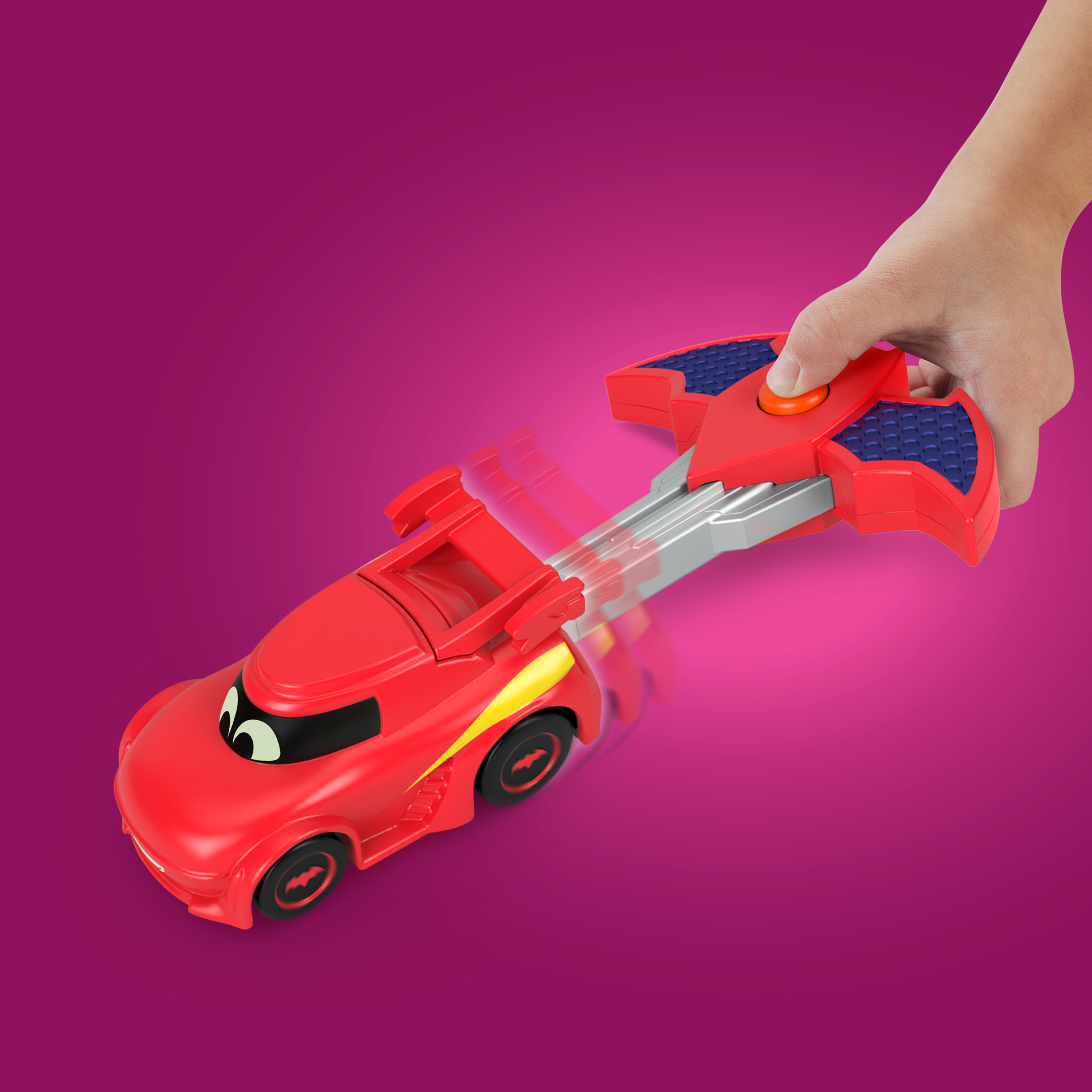 Voir la diapositive 9 : MATTEL Véhicule avec Propulseur Batwheels - Fisher Price