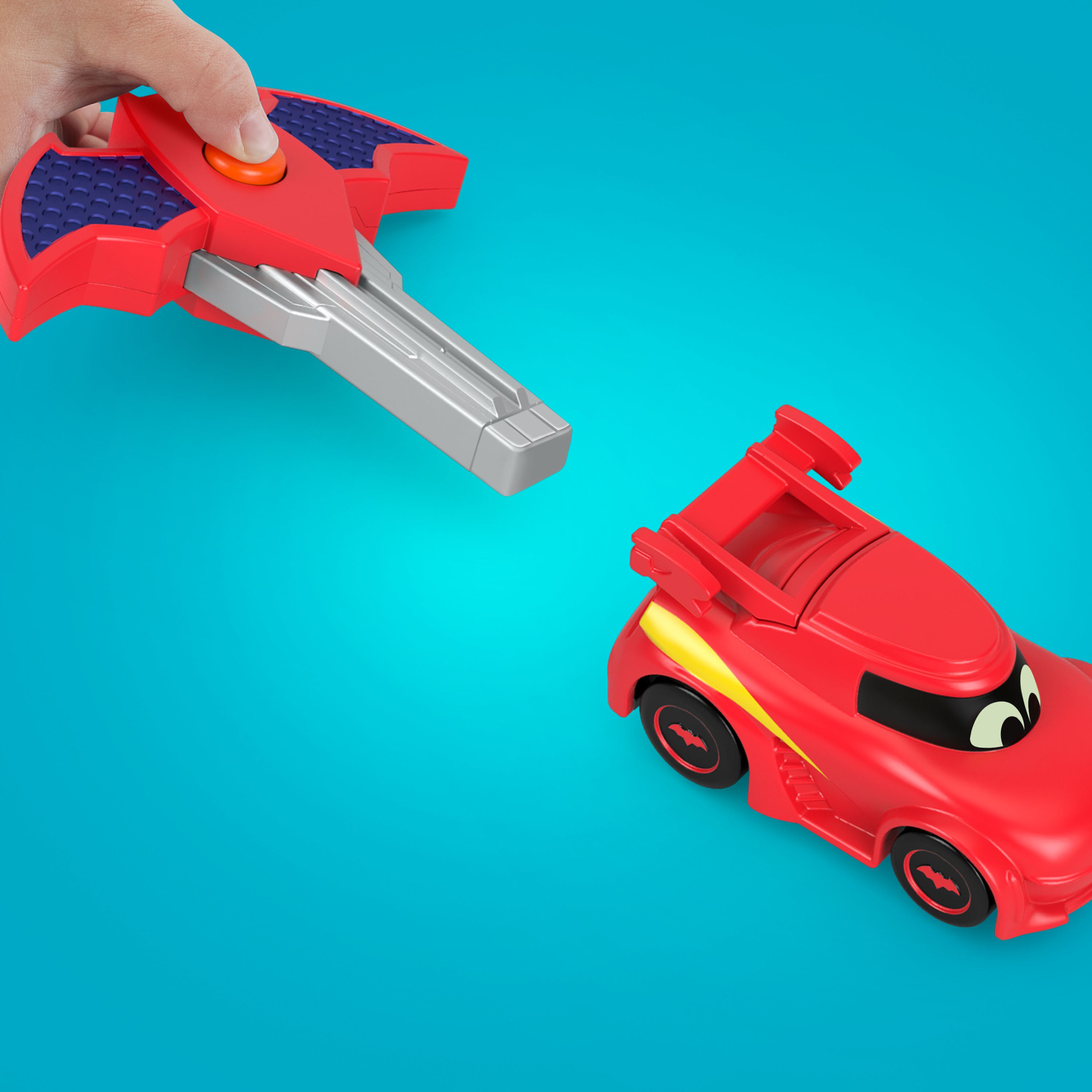 Voir la diapositive 11 : MATTEL Véhicule avec Propulseur Batwheels - Fisher Price