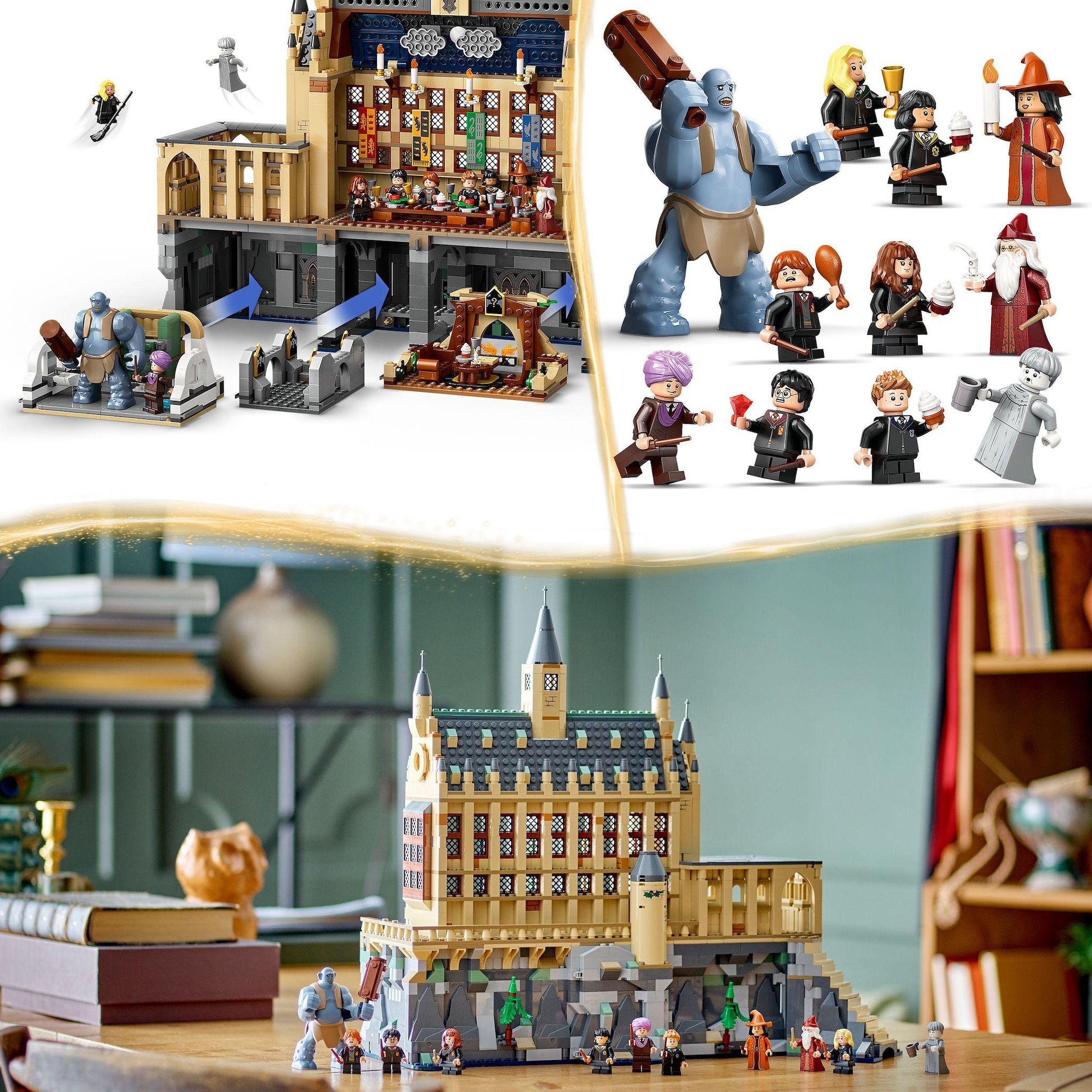 Voir la diapositive 6 : LEGO Harry Potter 76435 - Le Château de Poudlard : la Grande Salle - Set à Collectionner - 11 Minifigurines, Dont Hermione Granger - Cadeau Magique