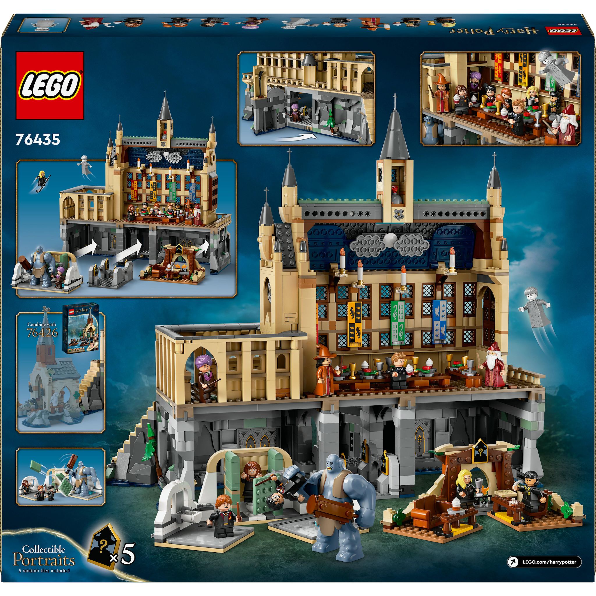 Voir la diapositive 8 : LEGO Harry Potter 76435 - Le Château de Poudlard : la Grande Salle - Set à Collectionner - 11 Minifigurines, Dont Hermione Granger - Cadeau Magique