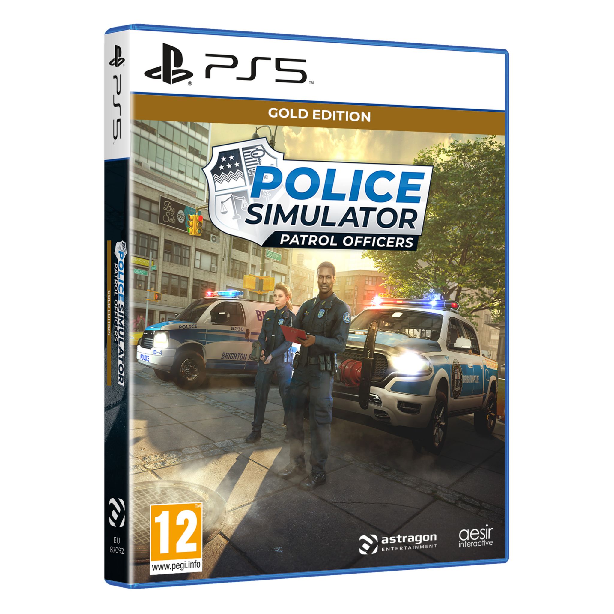 Voir la diapositive 2 : Police Simulator Patrol Officers Gold Edition PS5