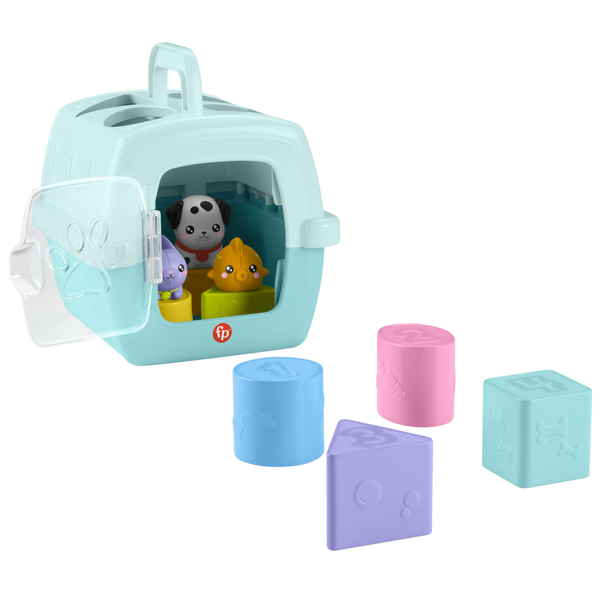 Voir la diapositive 3 : MATTEL Boite à forme des animaux Fisher Price