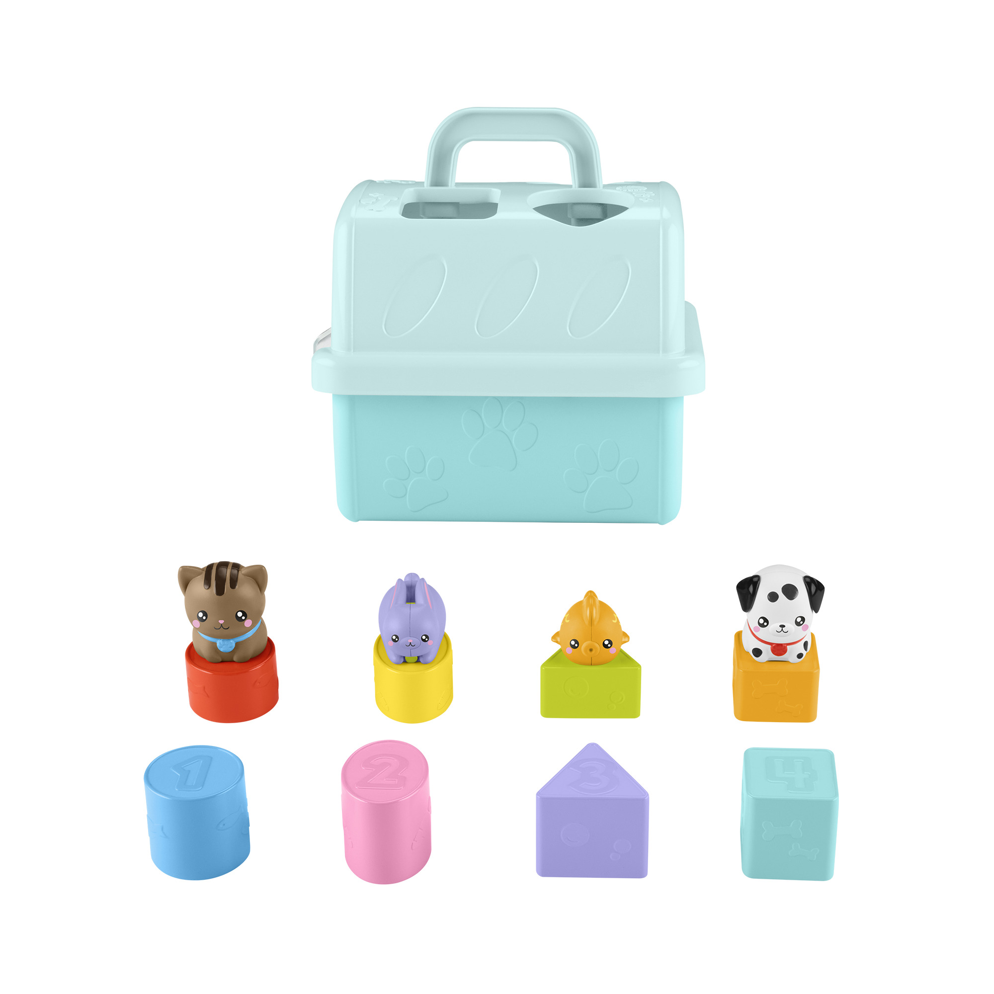 Voir la diapositive 4 : MATTEL Boite à forme des animaux Fisher Price