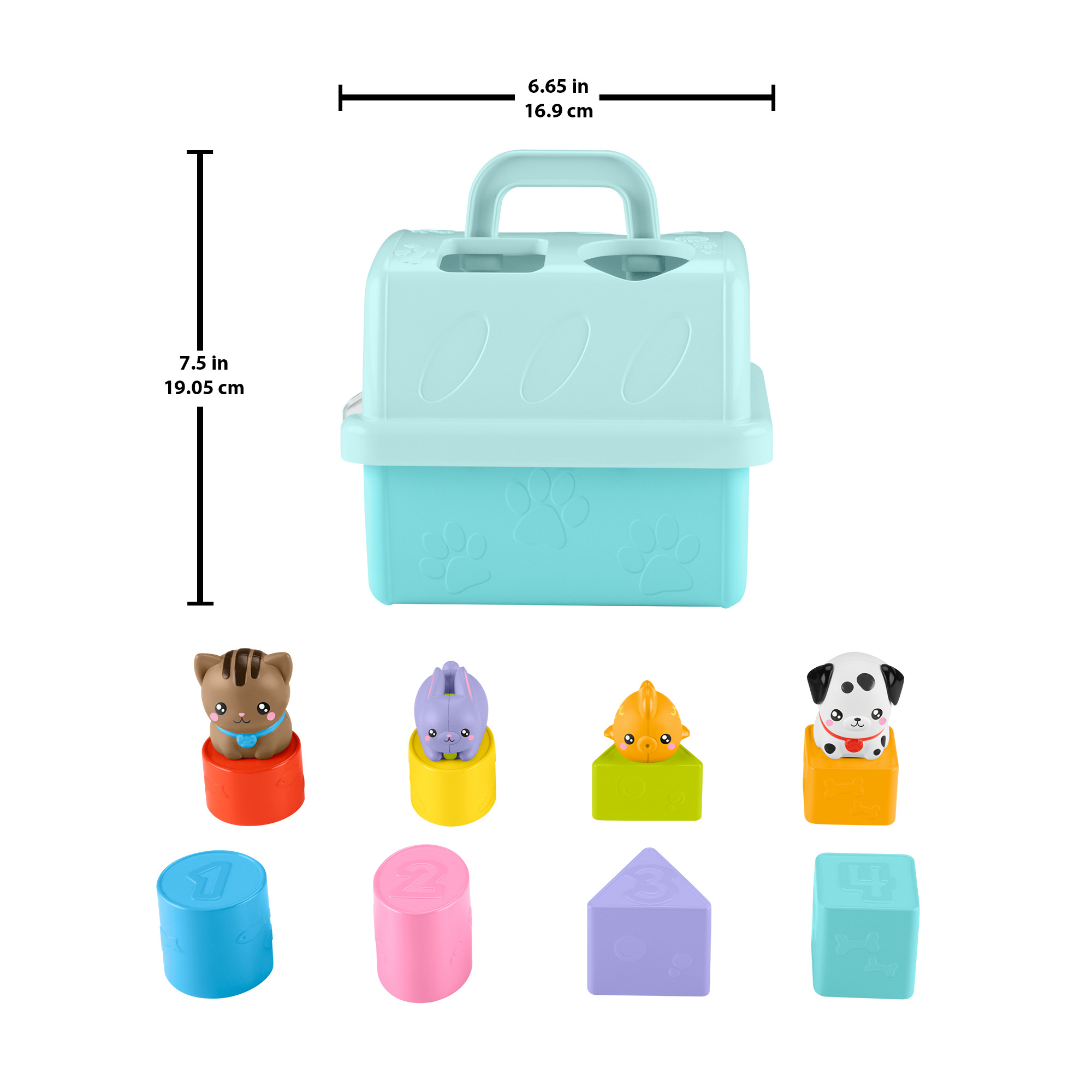 Voir la diapositive 5 : MATTEL Boite à forme des animaux Fisher Price