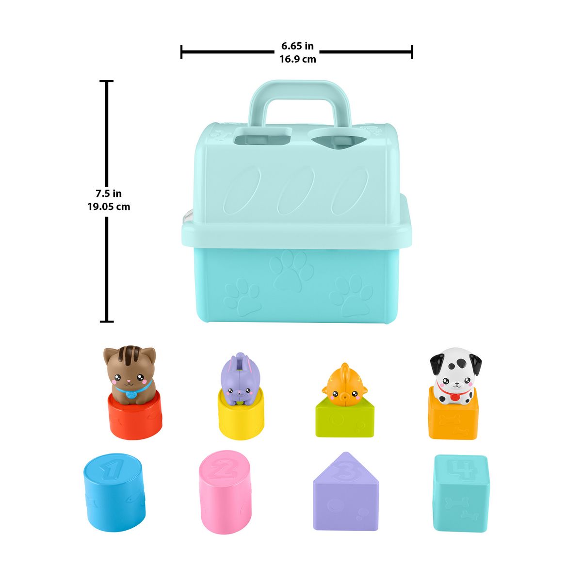 MATTEL Boite à forme des animaux Fisher Price