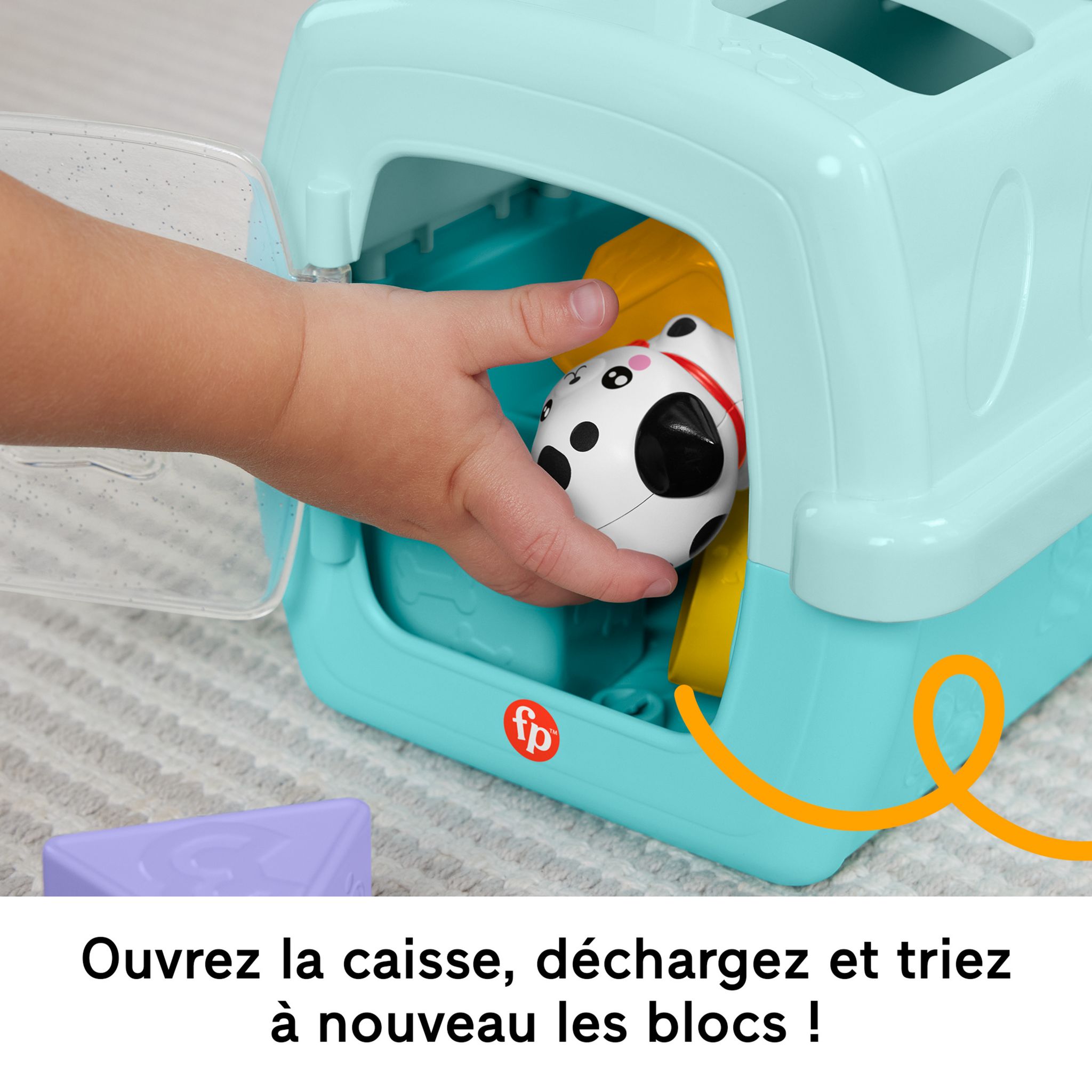 Voir la diapositive 8 : MATTEL Boite à forme des animaux Fisher Price