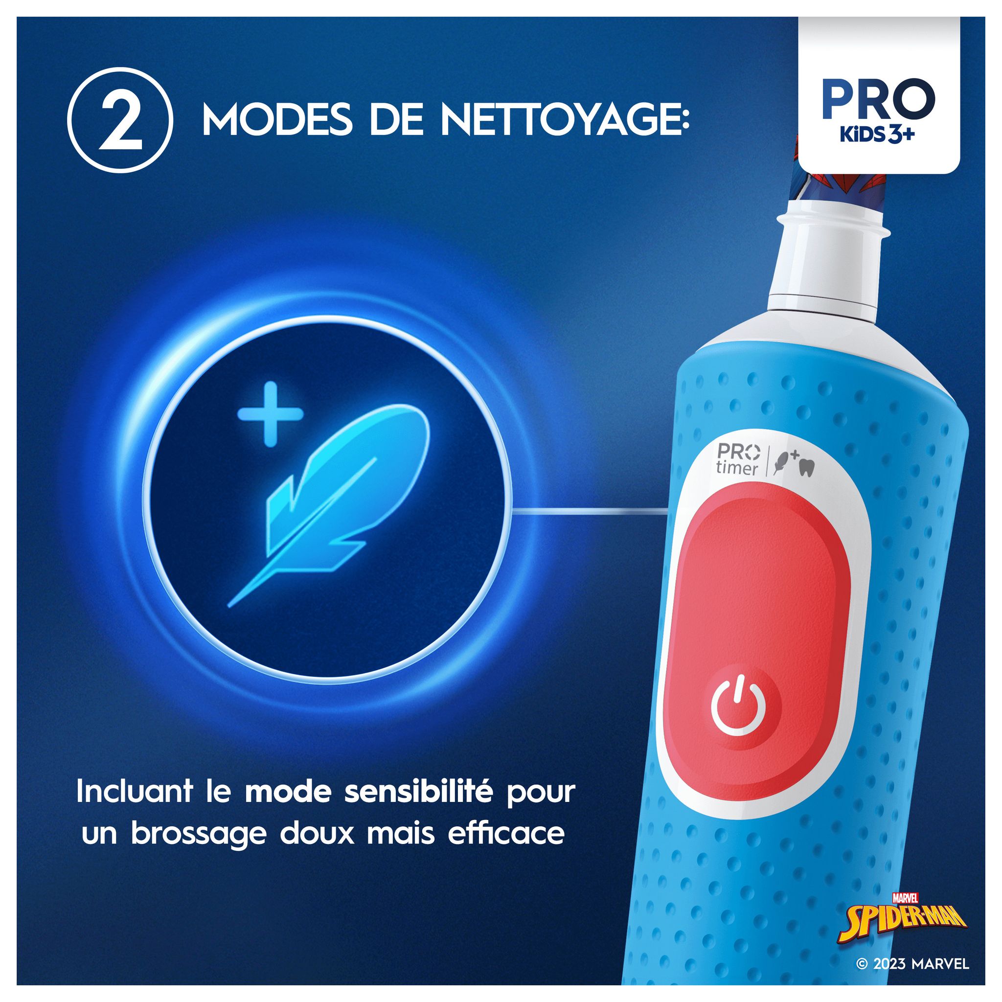 Voir la diapositive 5 : ORAL-B Brosse à dents électrique Spiderman PRO Kids 3+