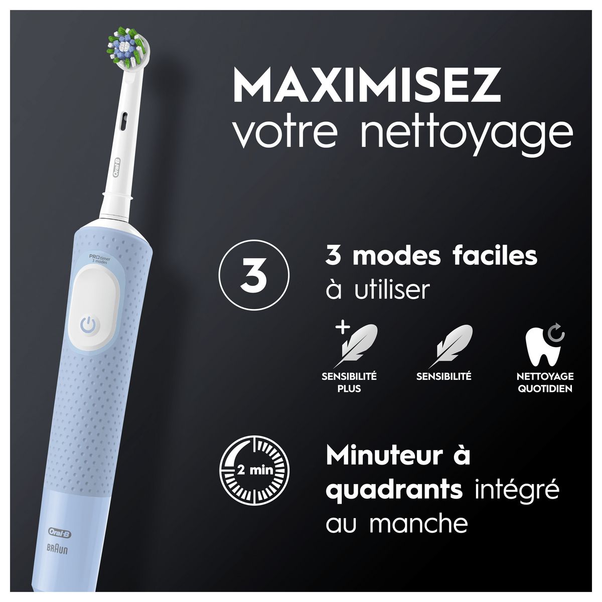 ORAL-B Brosse à dents électrique Vitality Pro - Bleu