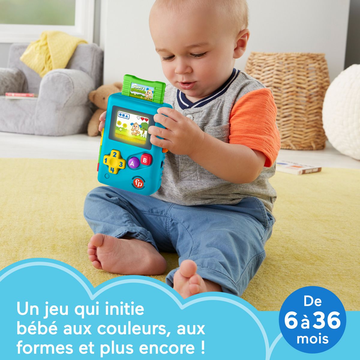 MATTEL Ma première console de jeu Fisher Price