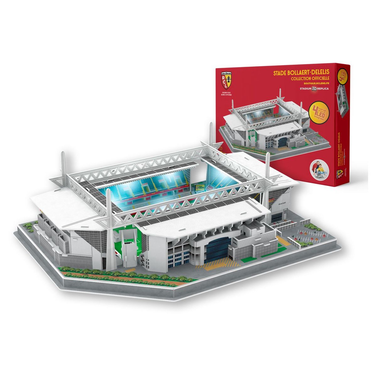 MEGABLEU Puzzle 3D Stade Bollaert-Delelis avec LED - RC Lens