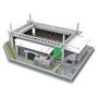 Voir la diapositive 3 : MEGABLEU Puzzle 3D Stade Bollaert-Delelis avec LED - RC Lens