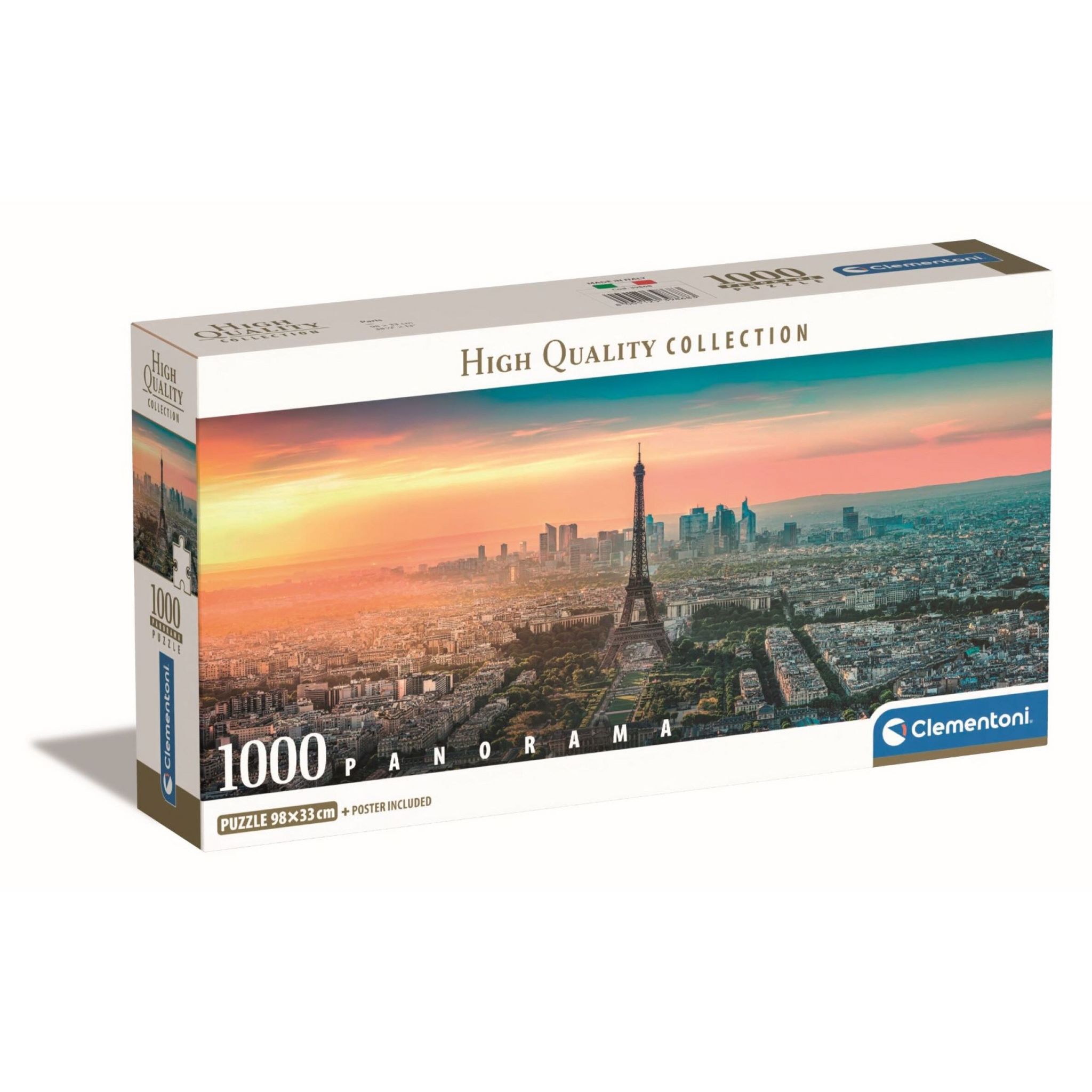 CLEMENTONI Puzzle 1000 pièces Paris Compact Panorama