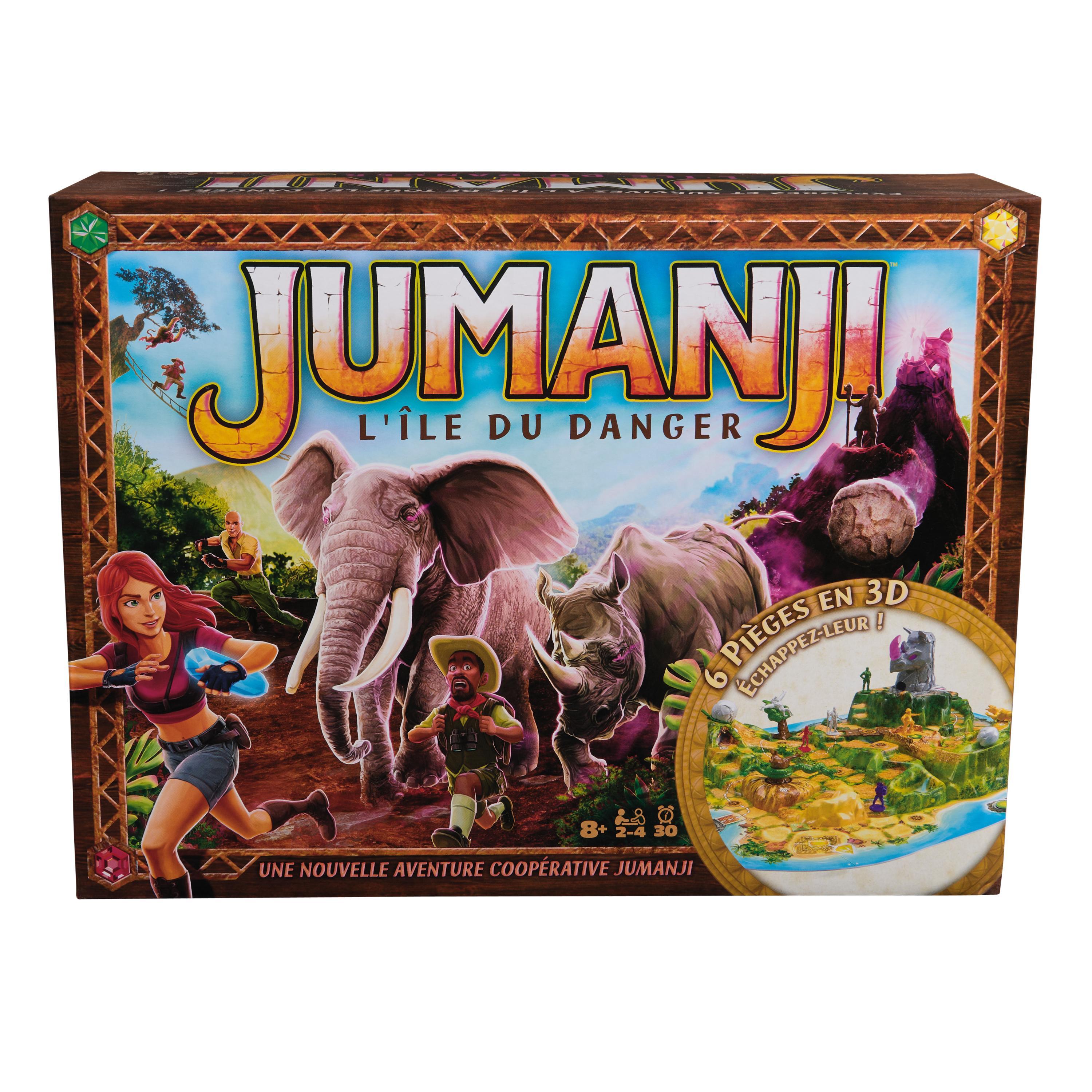 Voir la diapositive 2 : SPIN MASTER Jeu Jumanji 3D l'Ile du danger
