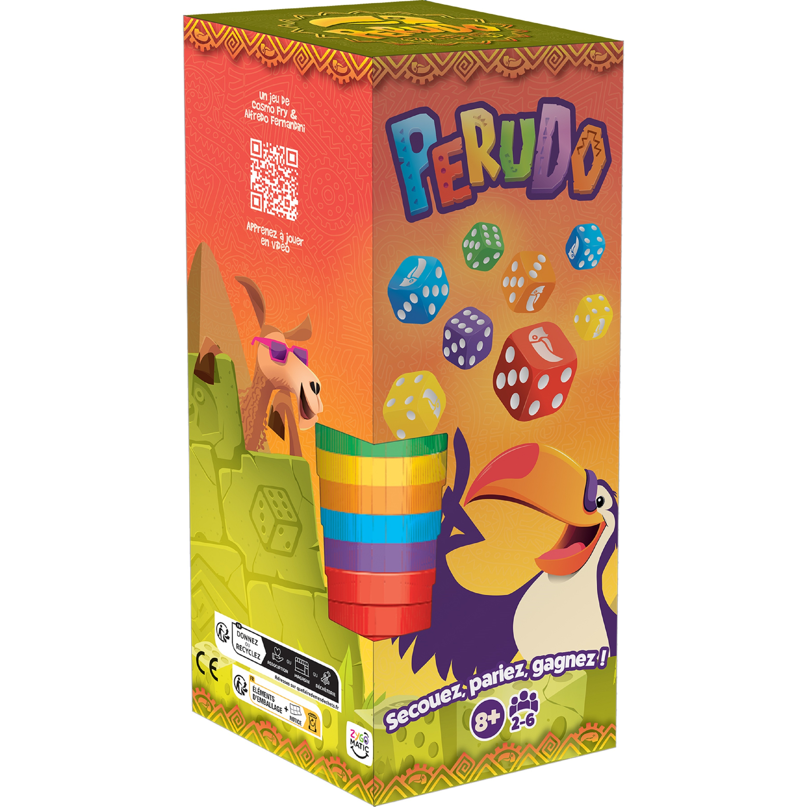 Voir la diapositive 2 : ASMODEE Jeu Perudo Pack