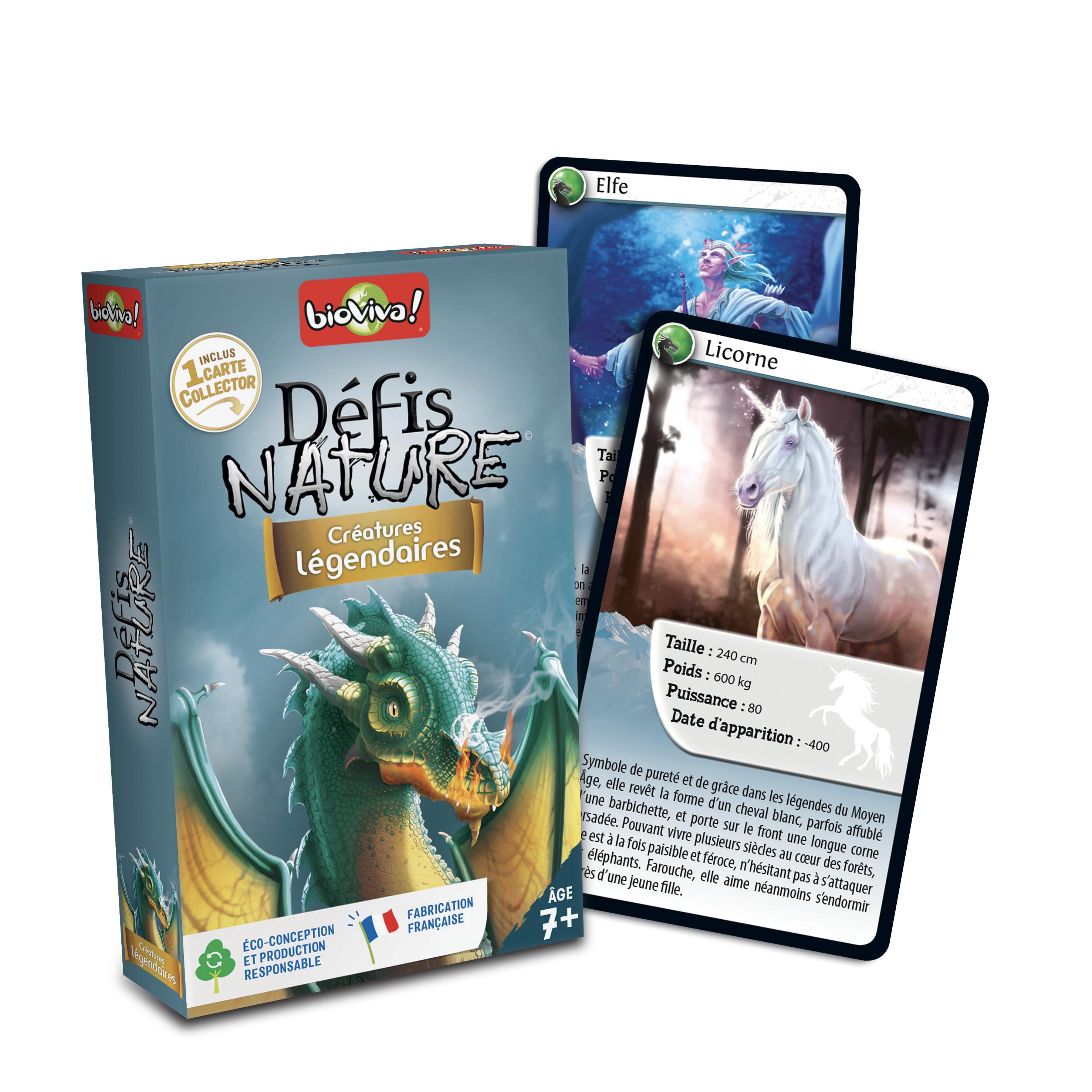 Voir la diapositive 3 : BIOVIVA Jeu Défis Nature Créatures Légendaires