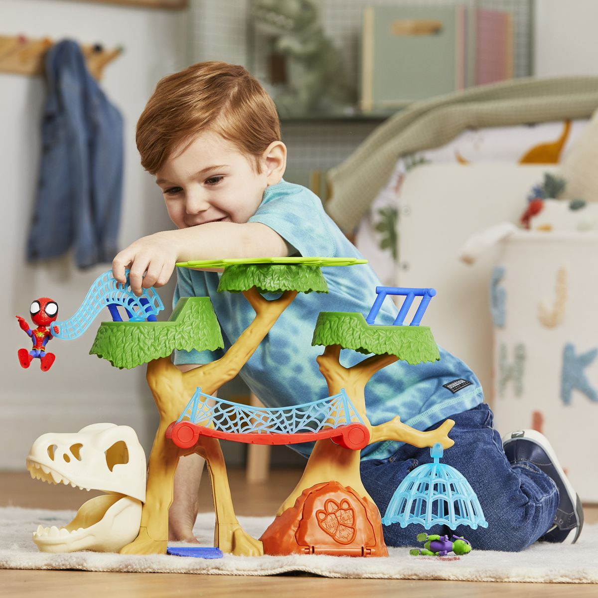 HASBRO Spidey et ses Amis Extraordinaires - Base forestière Dino-Webs