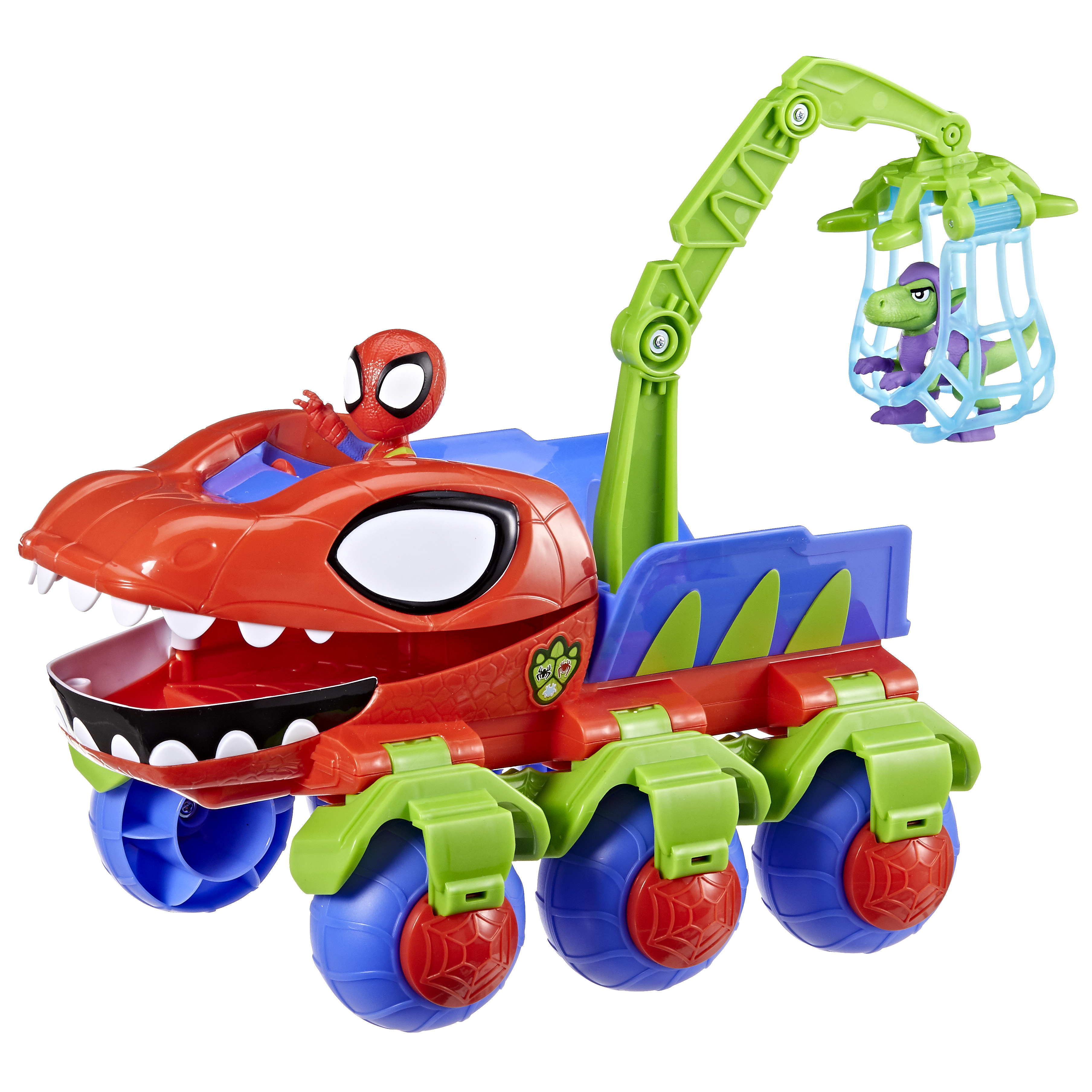 Voir la diapositive 3 : HASBRO Véhicule Spidey Dino Webs 2 en et figurine