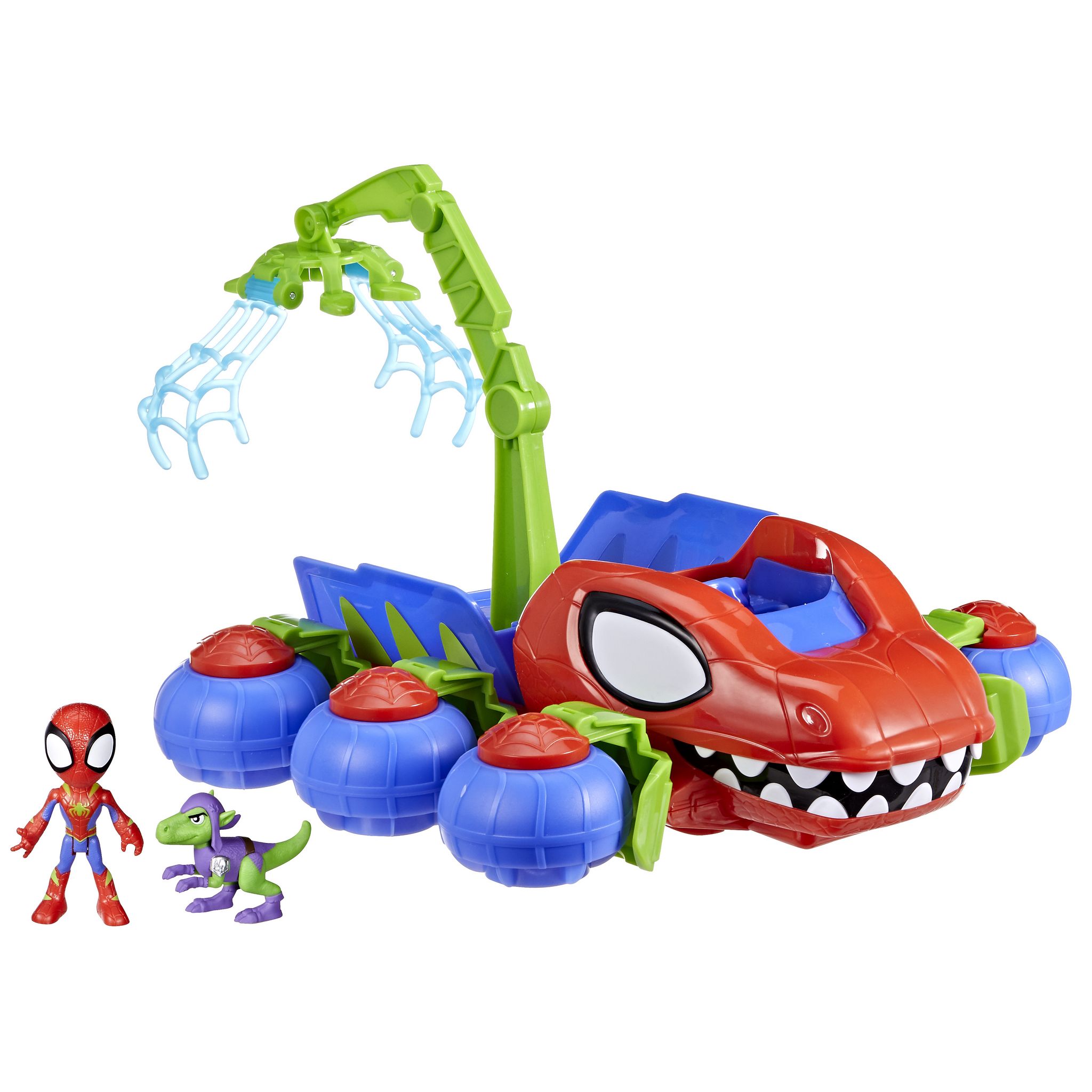 Voir la diapositive 5 : HASBRO Véhicule Spidey Dino Webs 2 en et figurine