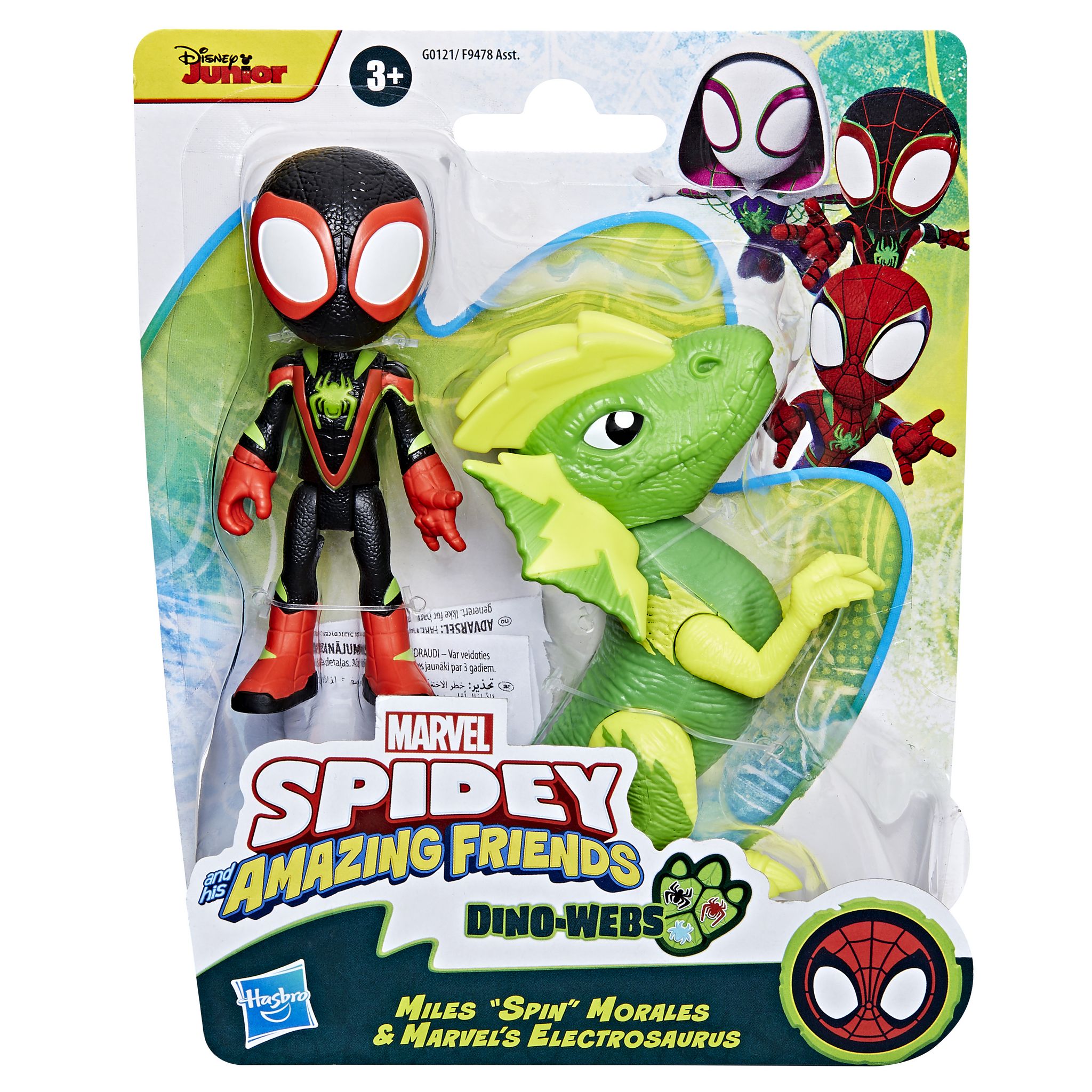 Voir la diapositive 7 : HASBRO Figurine Spidey + Dino Webs