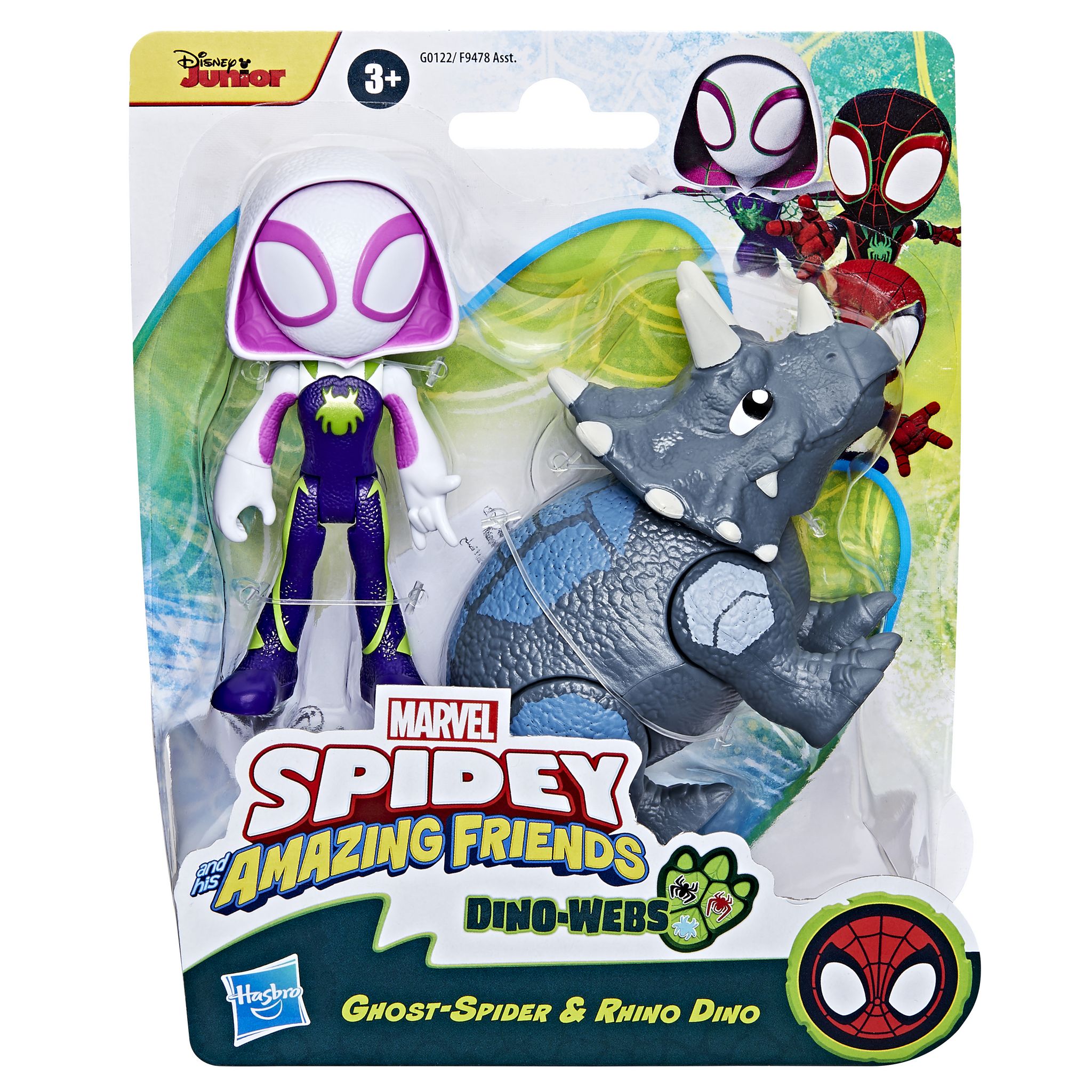 Voir la diapositive 9 : HASBRO Figurine Spidey + Dino Webs