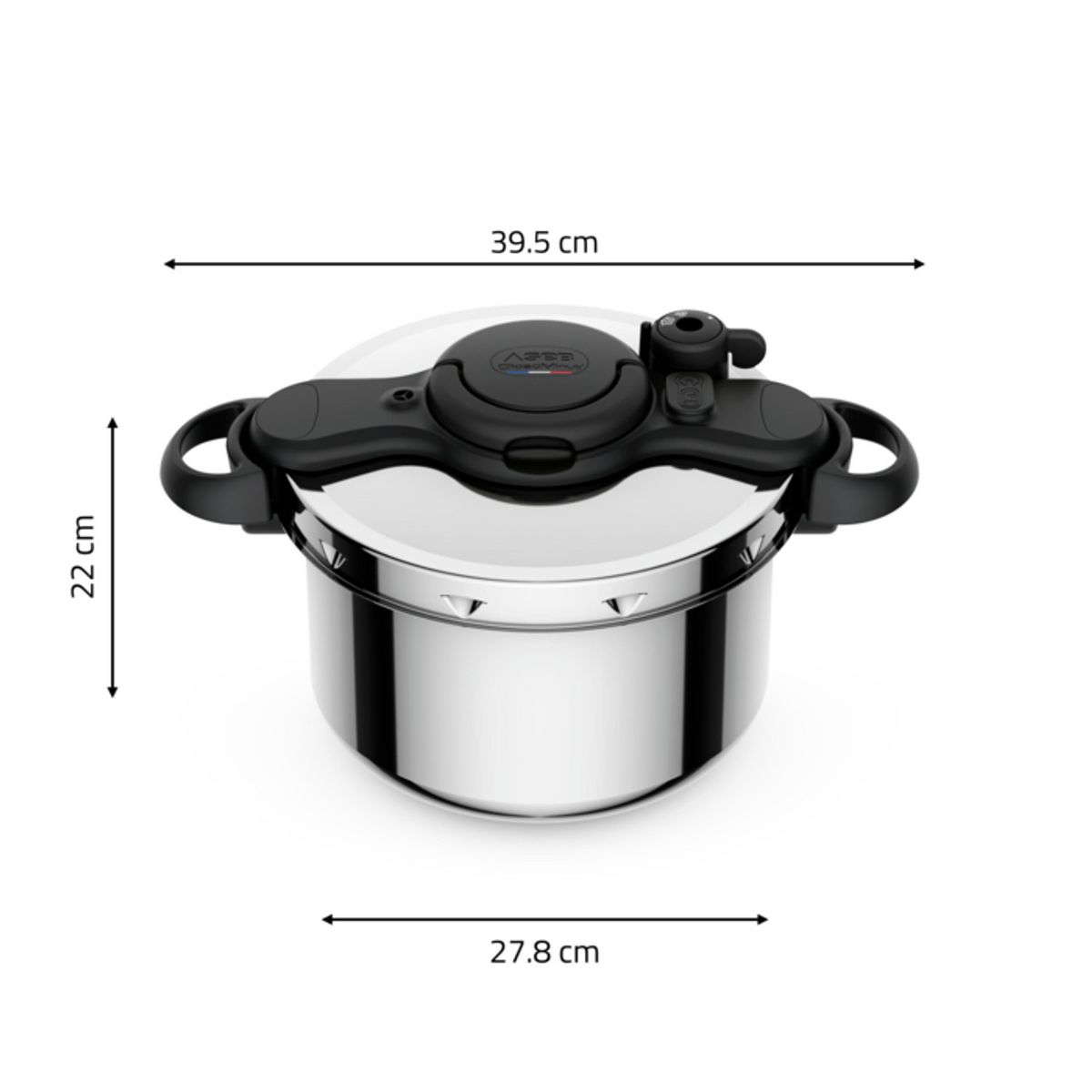 SEB Autocuiseur 7,5 litres tous feux dont induction Clipso Minut Easy