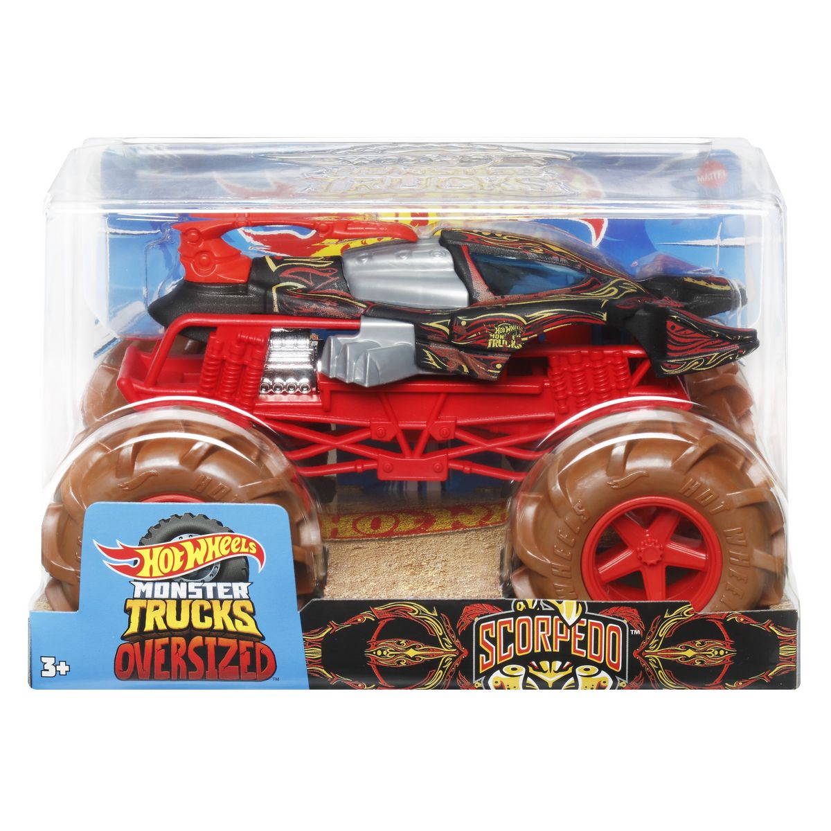 MATTEL Véhicule HotWheels Monster Truck Oversized