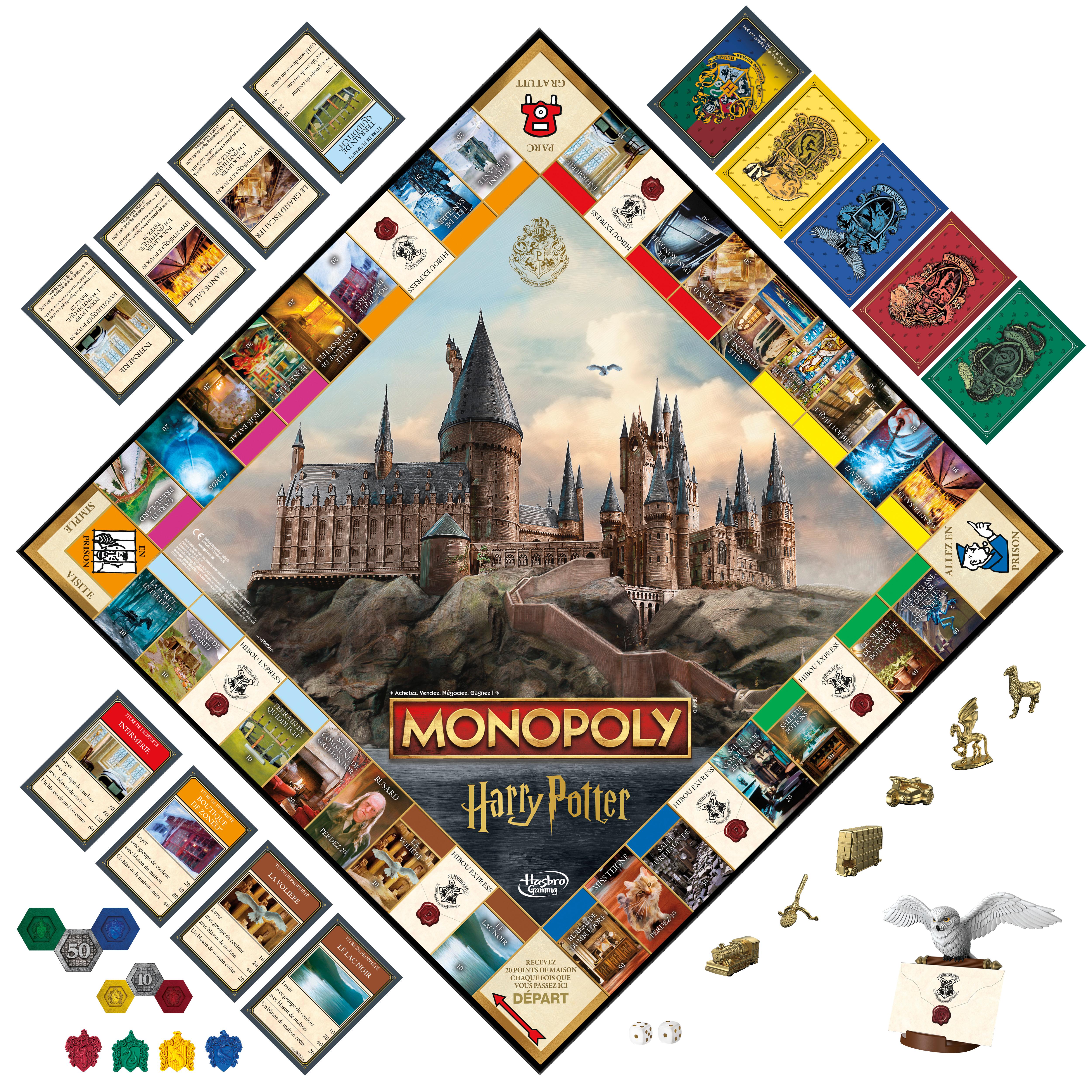 Voir la diapositive 6 : HASBRO Jeu Monopoly Harry Potter
