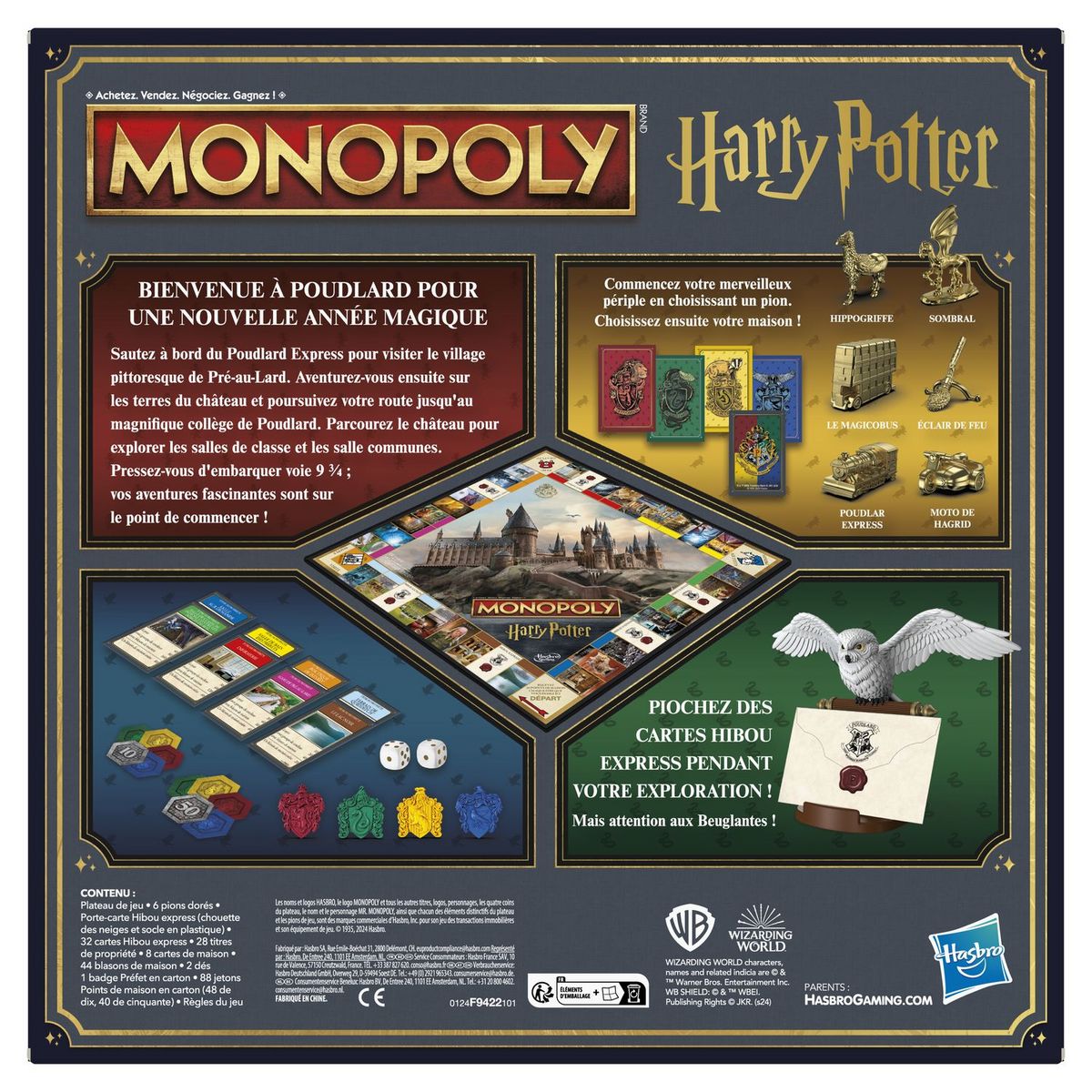 HASBRO Jeu Monopoly Harry Potter