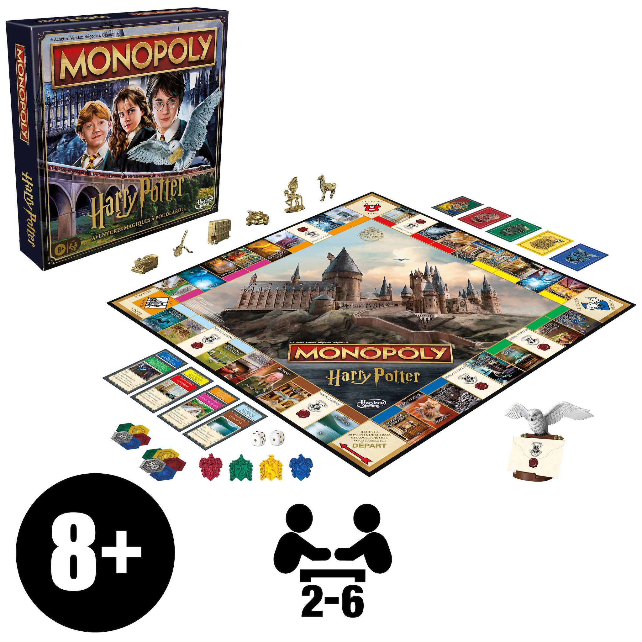 Voir la diapositive 8 : HASBRO Jeu Monopoly Harry Potter