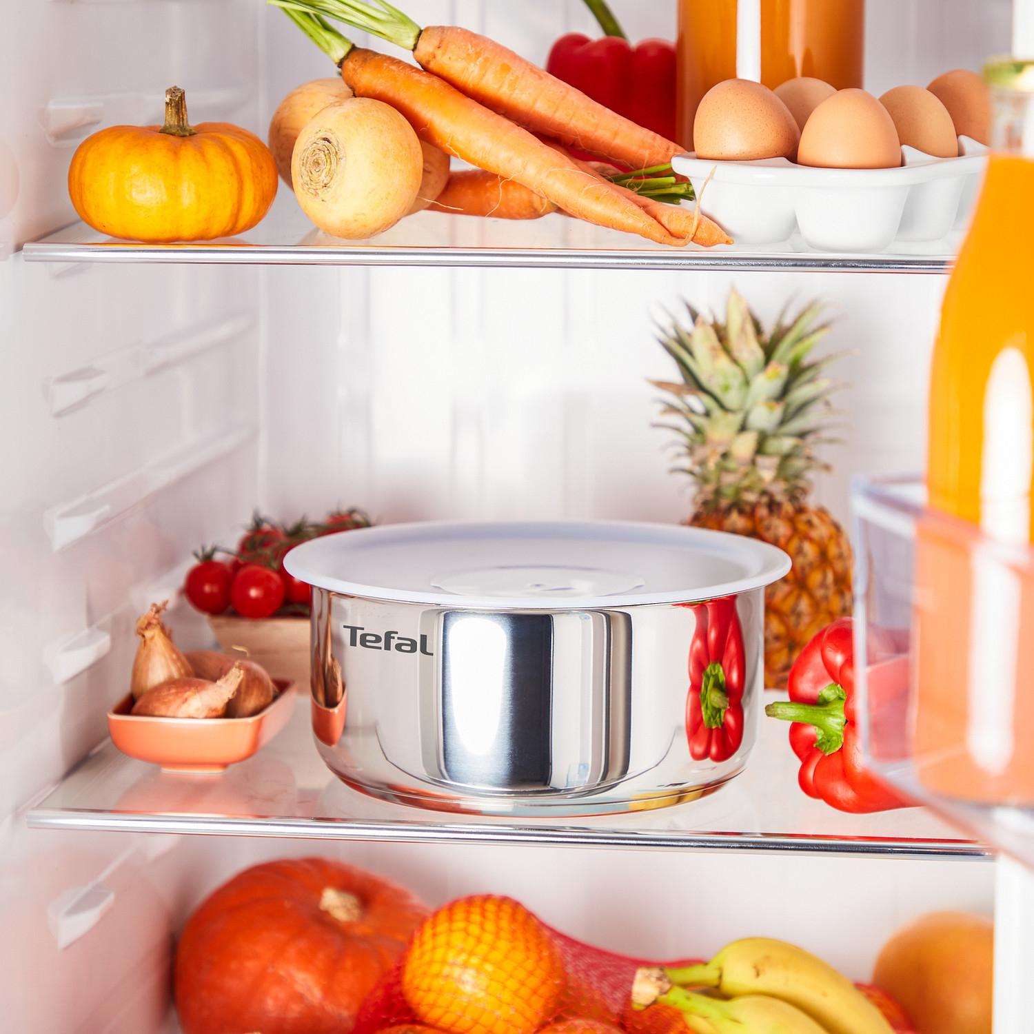 Voir la diapositive 2 : TEFAL Batterie de cuisine inox 13 pièces tous feux dont induction EMOTION