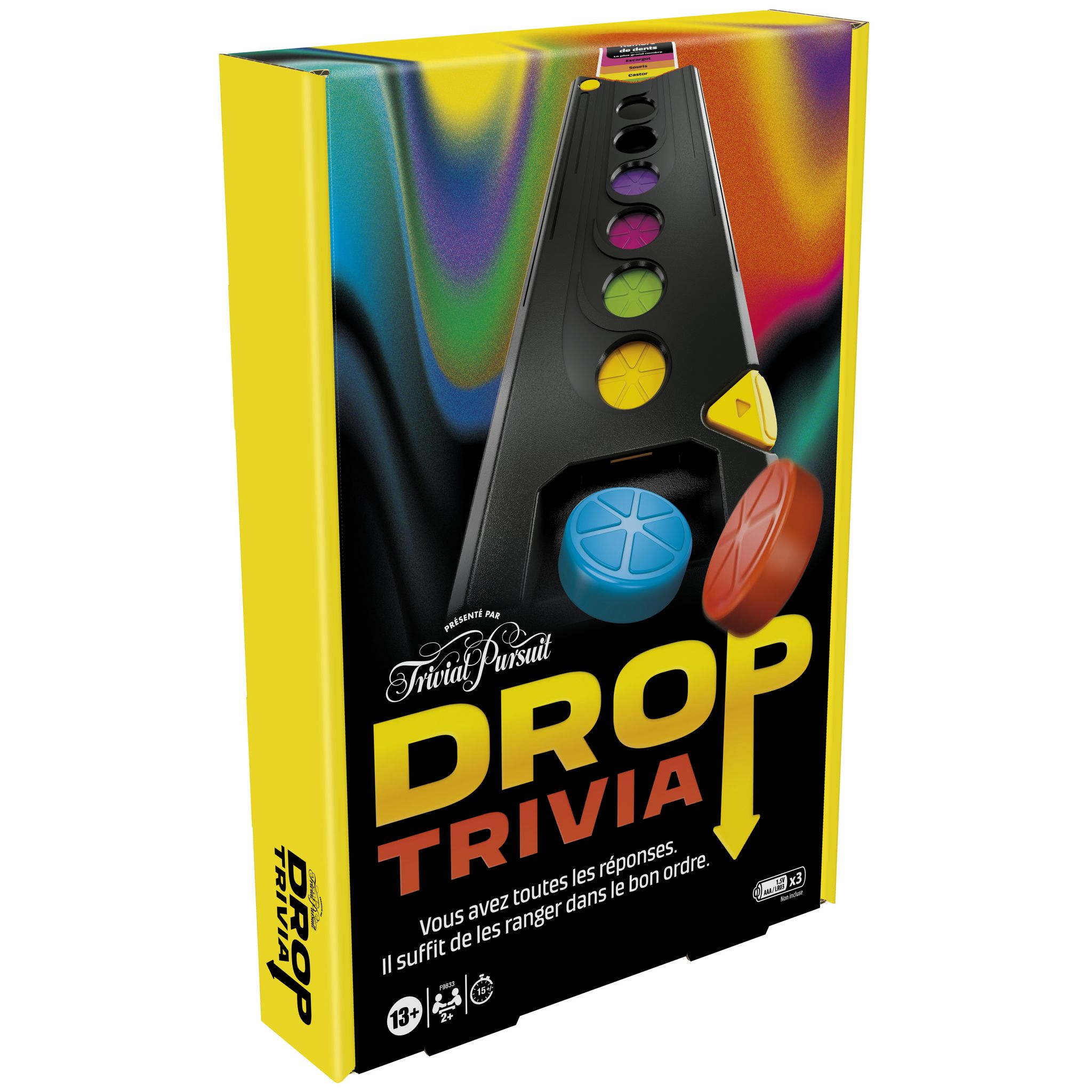 Voir la diapositive 4 : HASBRO Jeu Trivial Pursuit Drop Trivia