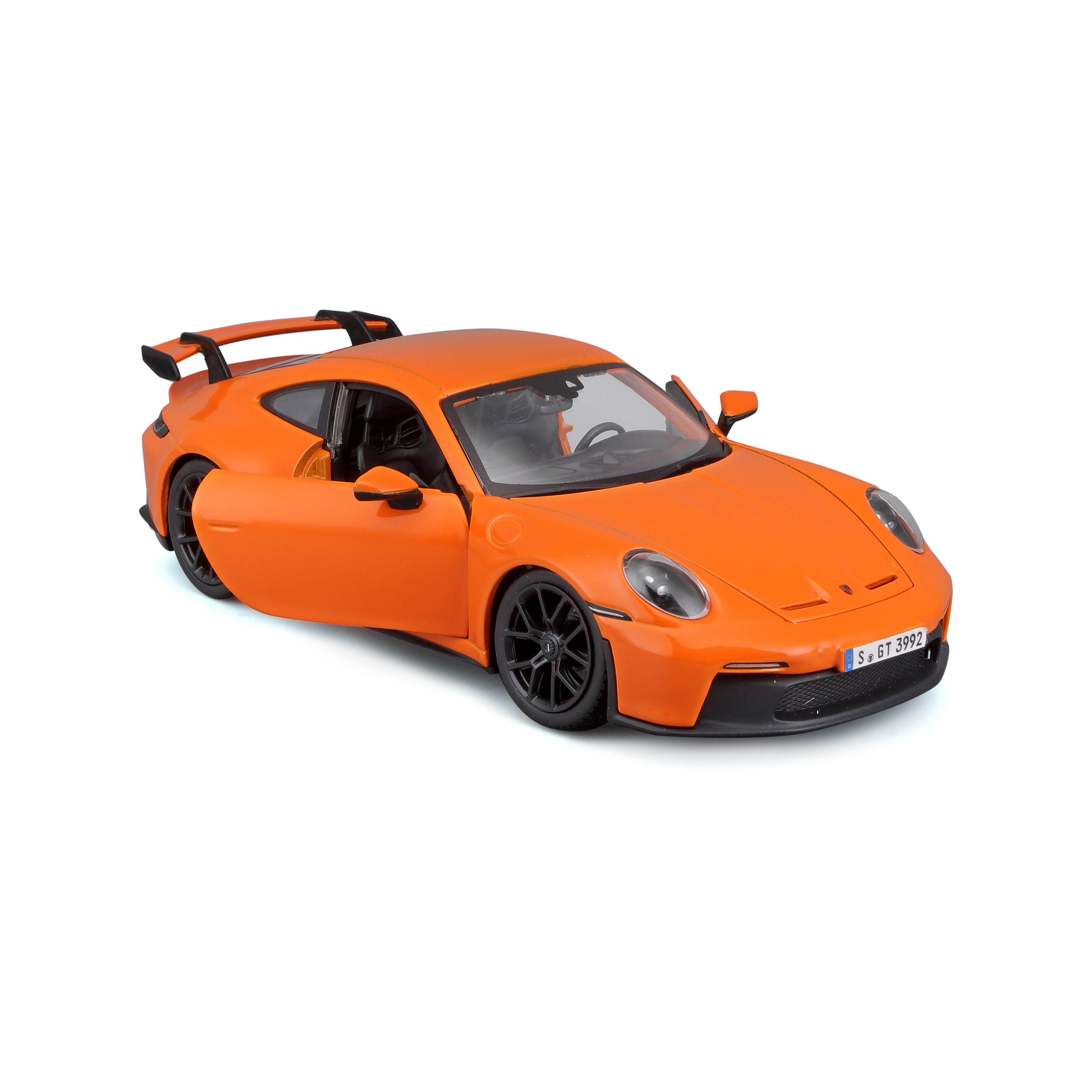 Voir la diapositive 3 : BBURAGO Voiture Porsche 911 GT - Orange échelle 1/24ème
