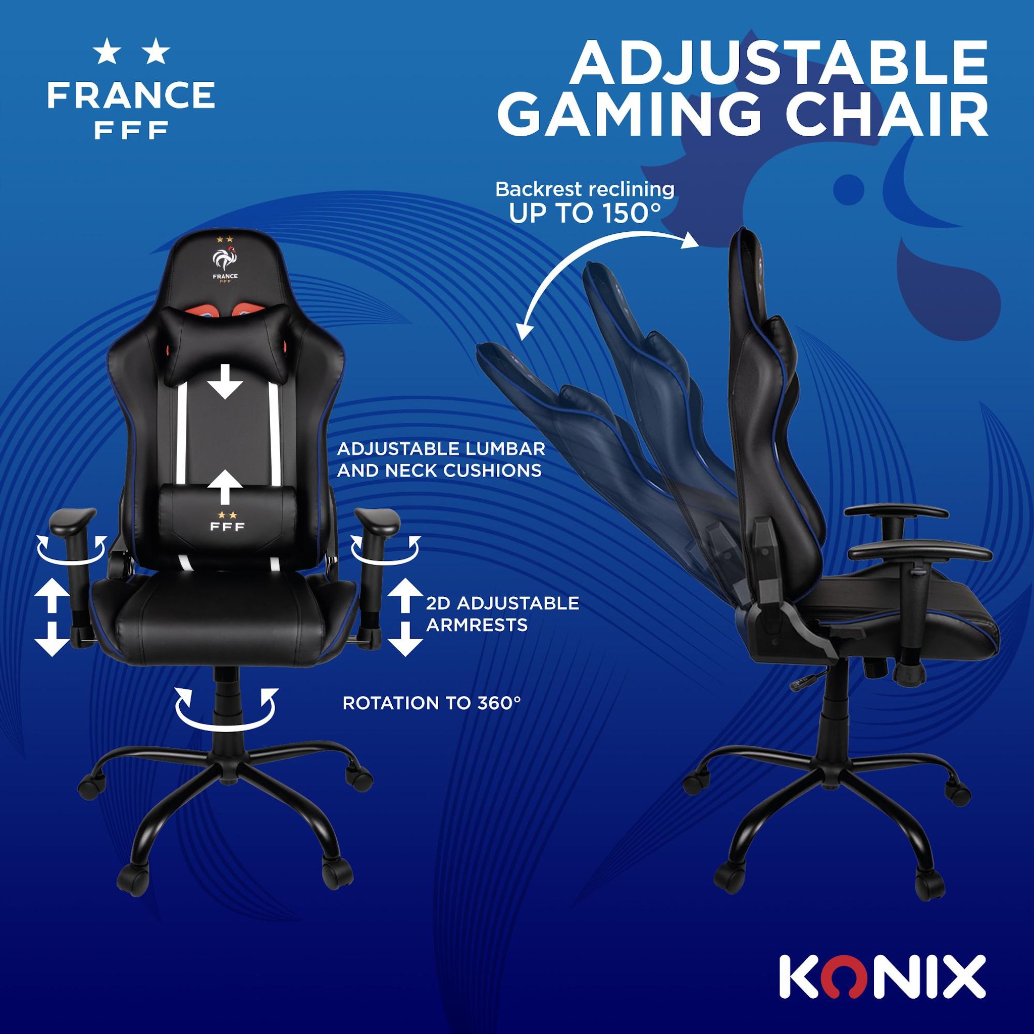 Voir la diapositive 13 : Fauteuil Gaming FFF