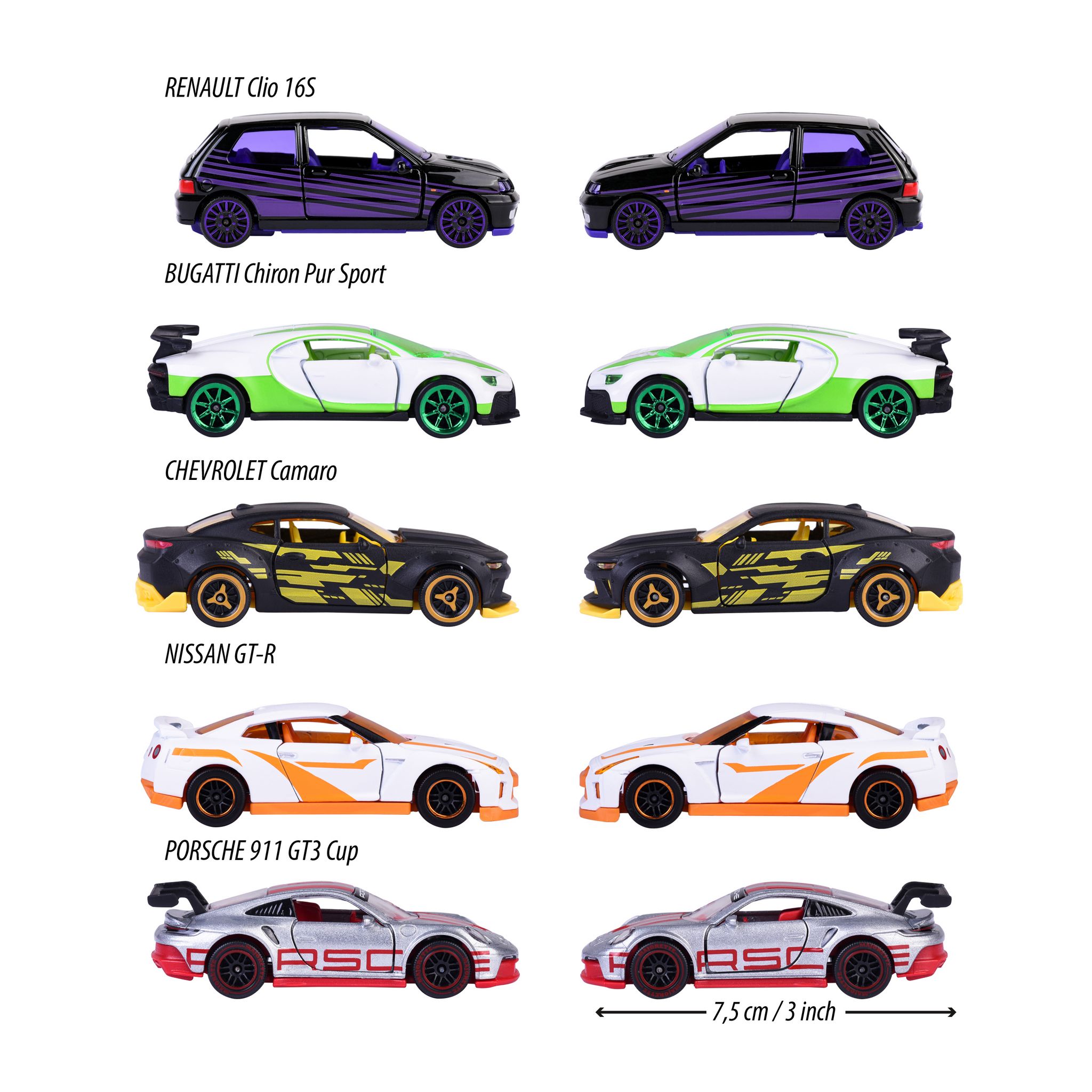 Voir la diapositive 3 : SMOBY Pack de 5 voitures Giftpack Majorette